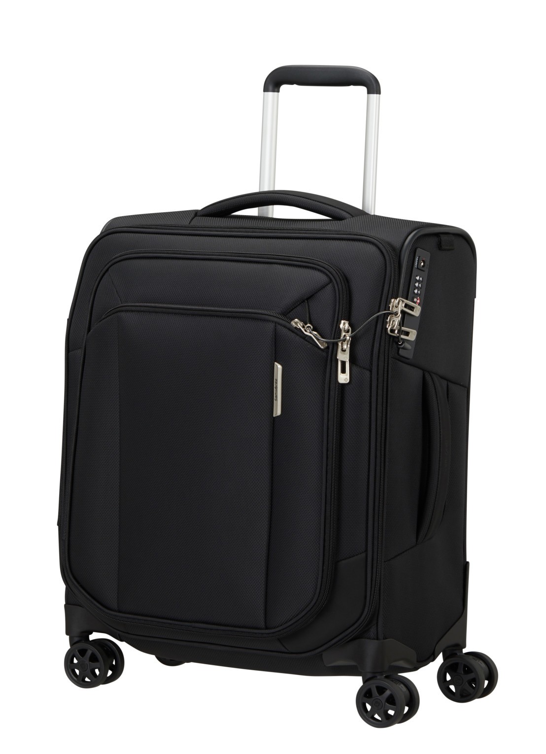 Samsonite Respark spinner 55 cm - voorkant 2 zwart