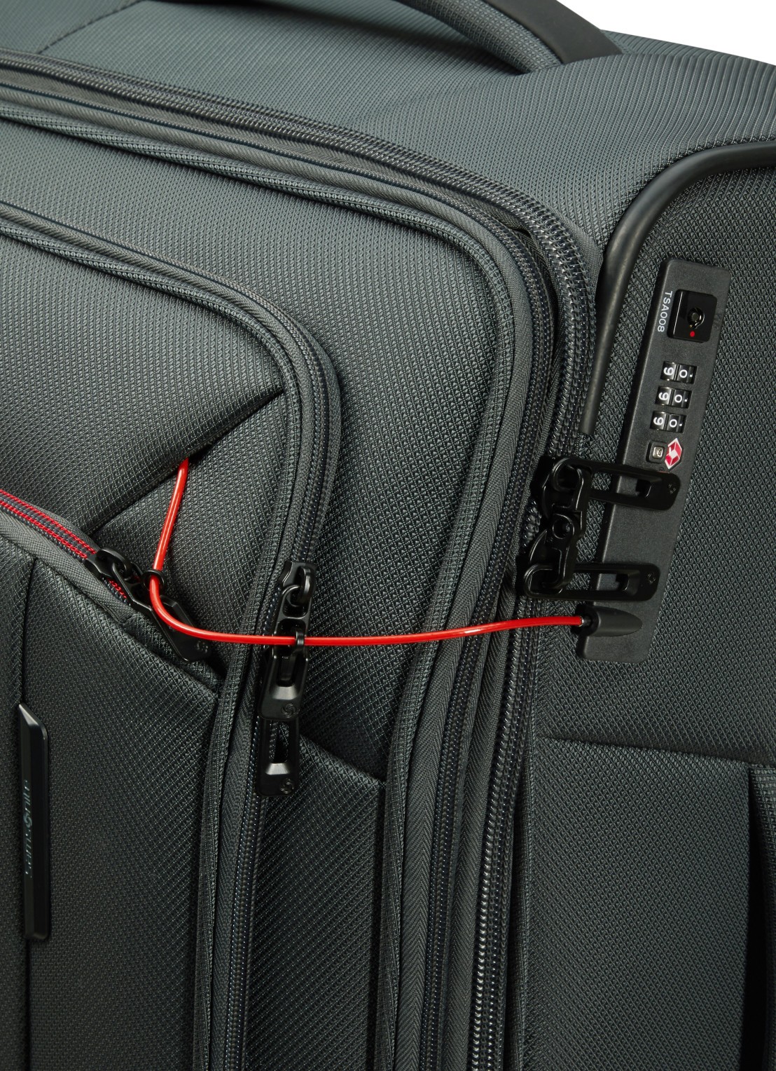 Samsonite Respark spinner 55 cm - detail donkergroen