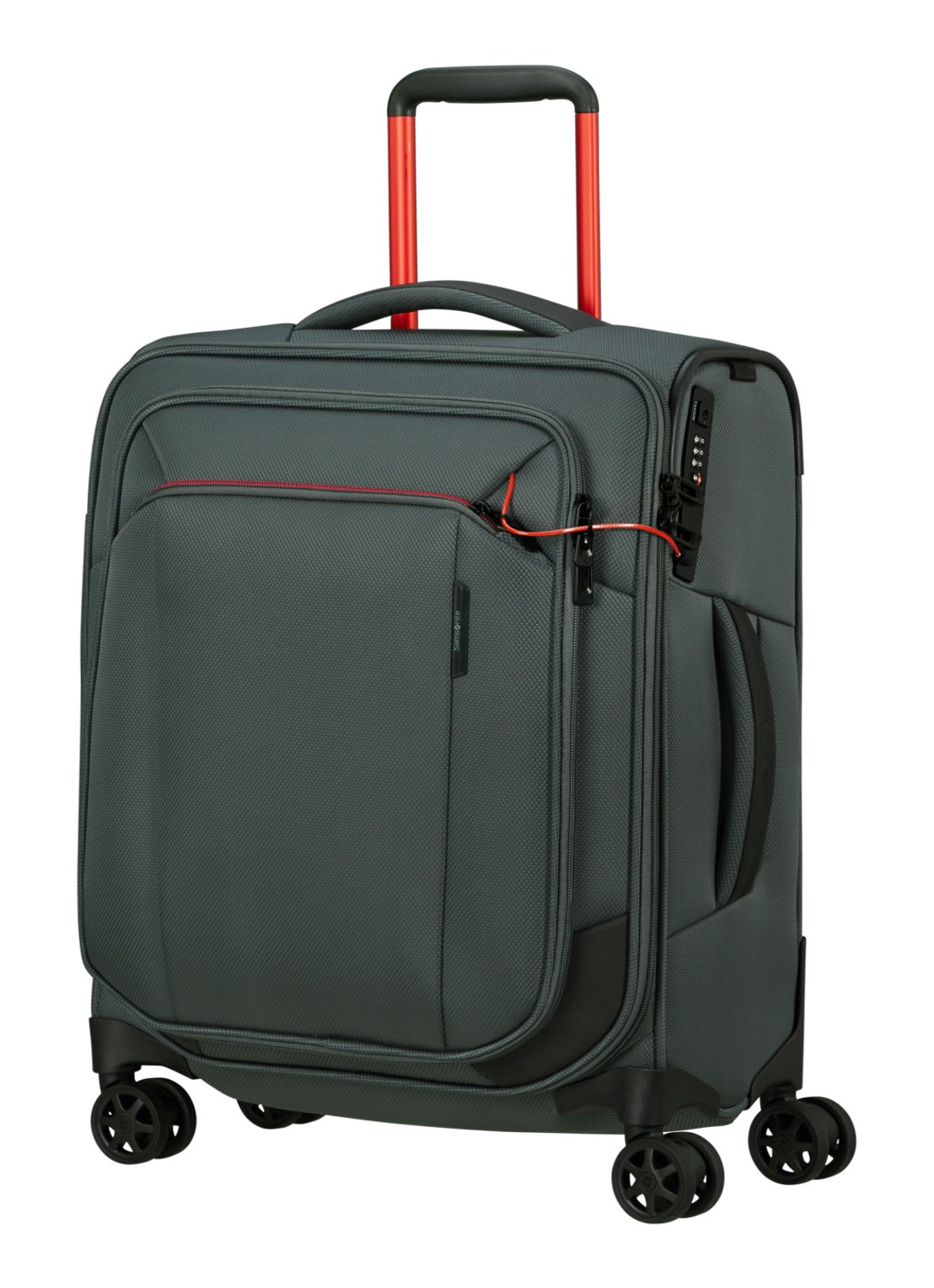 Samsonite Respark spinner 55 cm - voorkant 4 donkergroen
