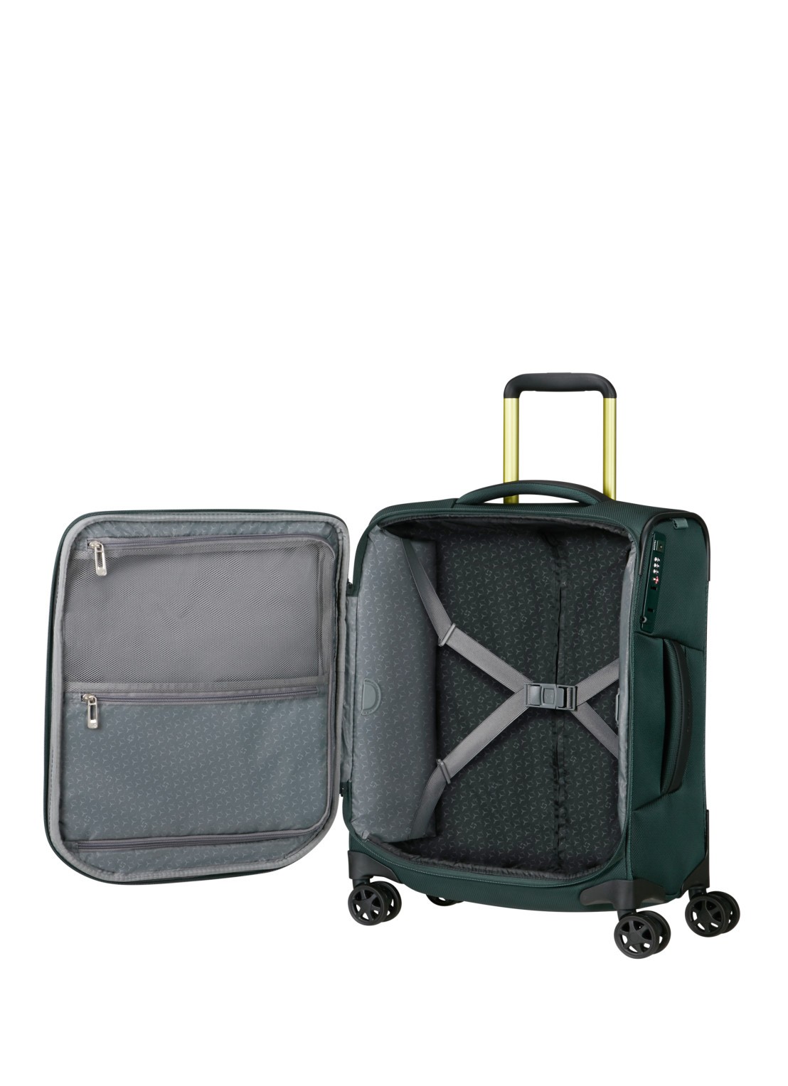 Samsonite Respark spinner 55 cm - voorkant 2 dark teal