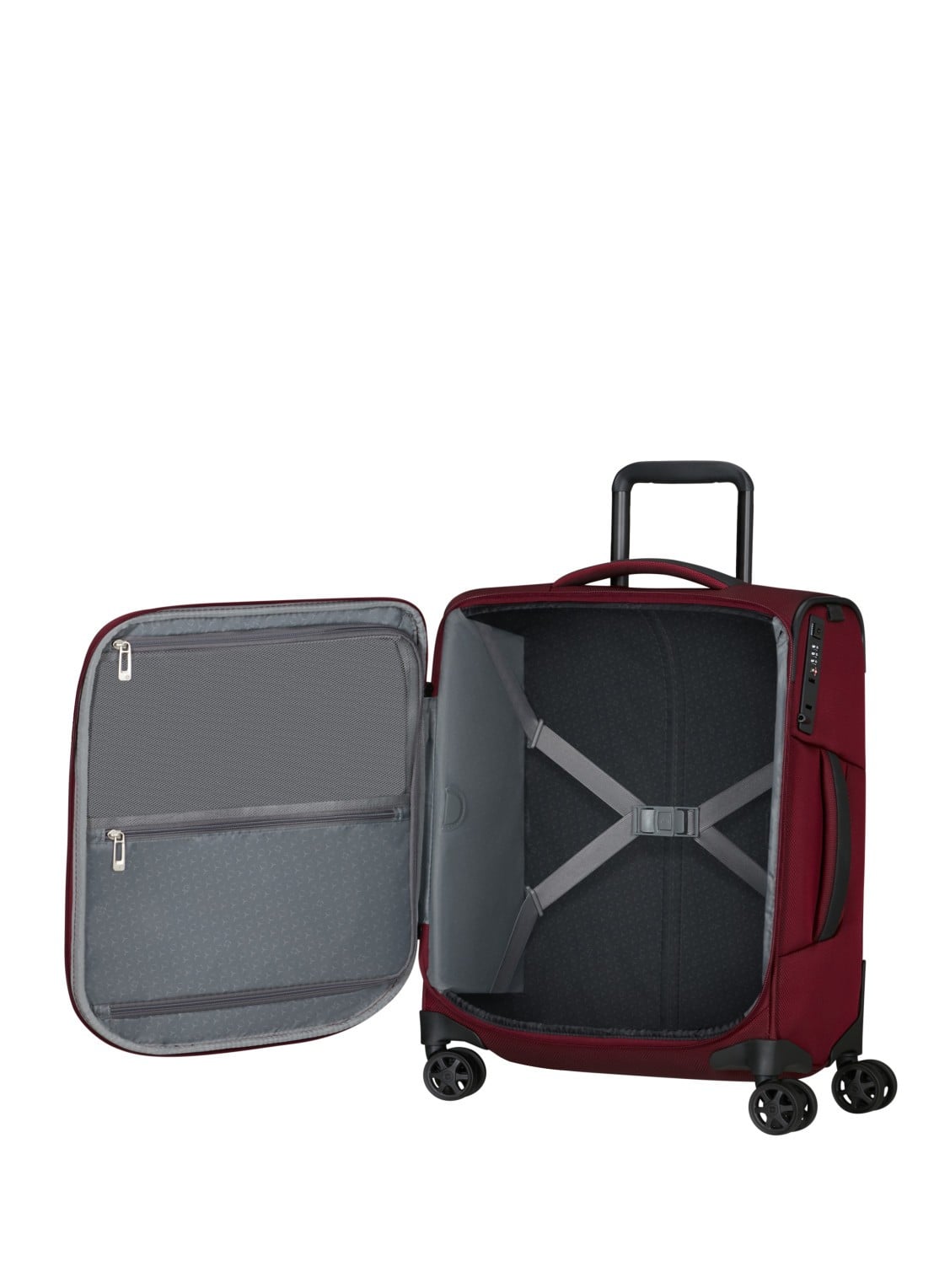 Samsonite Respark spinner 55 cm - achterkant bordeauxrood