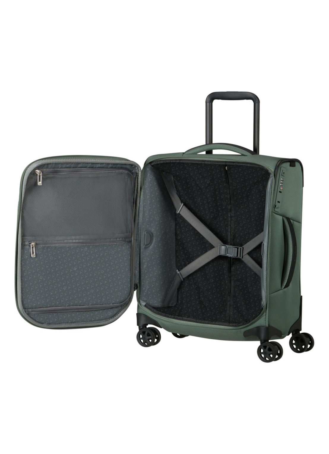 Samsonite Respark spinner 55 cm - achterkant lichtgroen