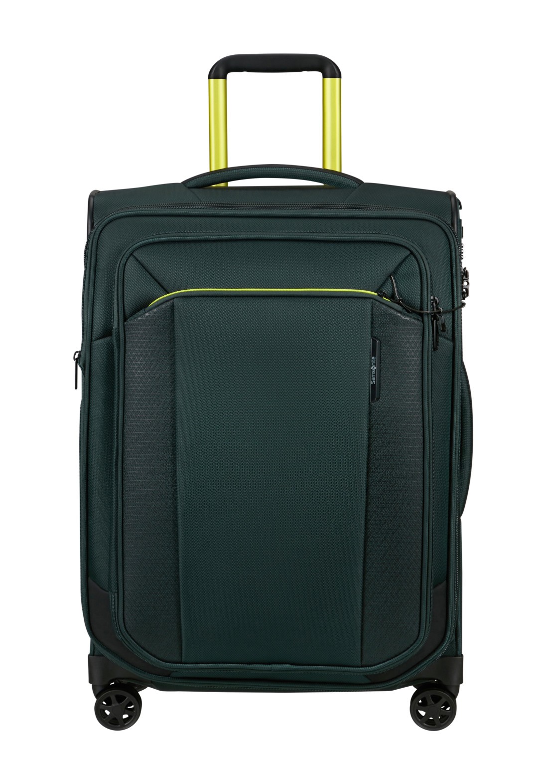 Samsonite Respark spinner 67 cm - voorkant dark teal / donkergroen