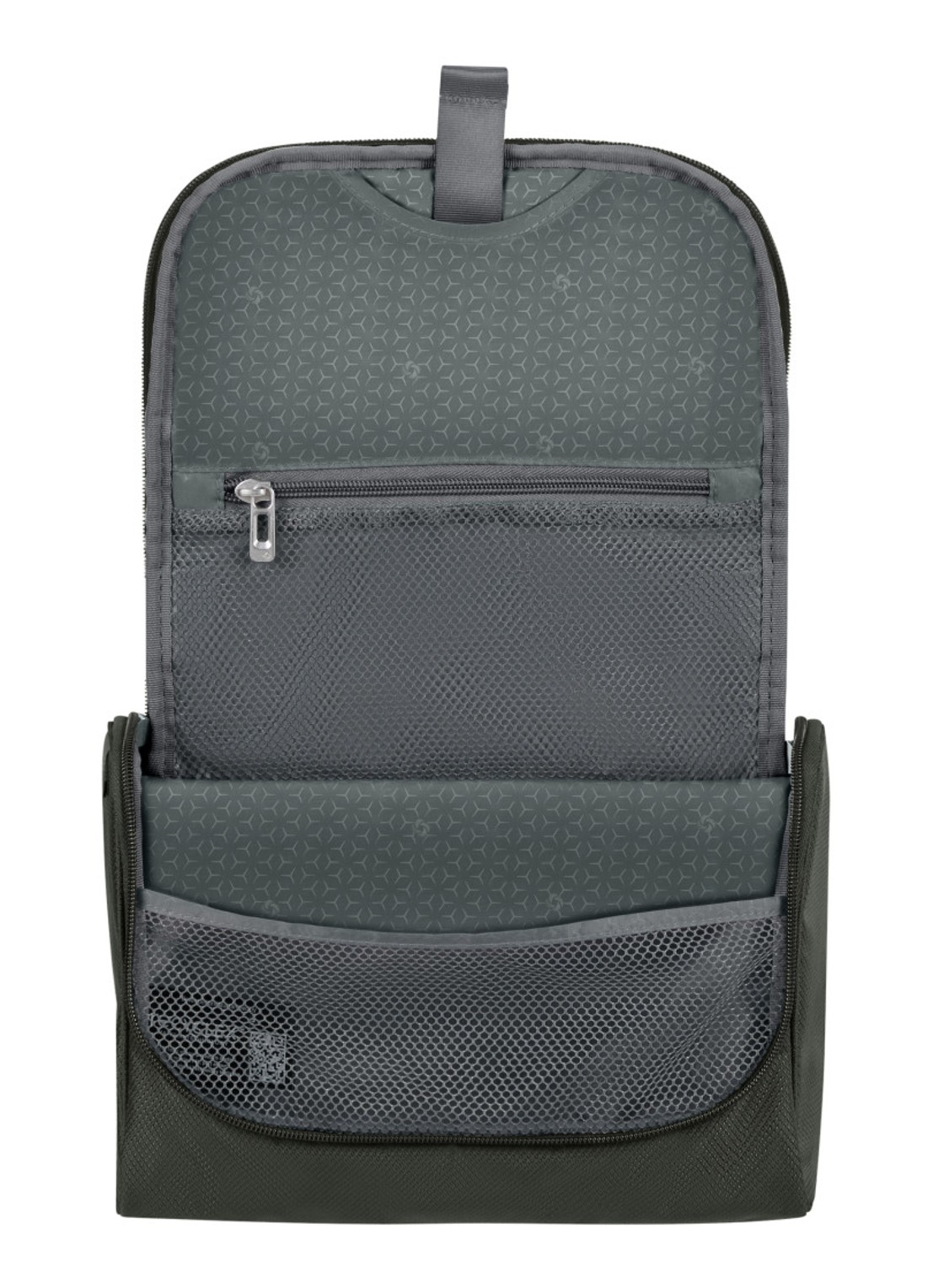 Samsonite Respark toilettas met logo - detail 2 mosgroen