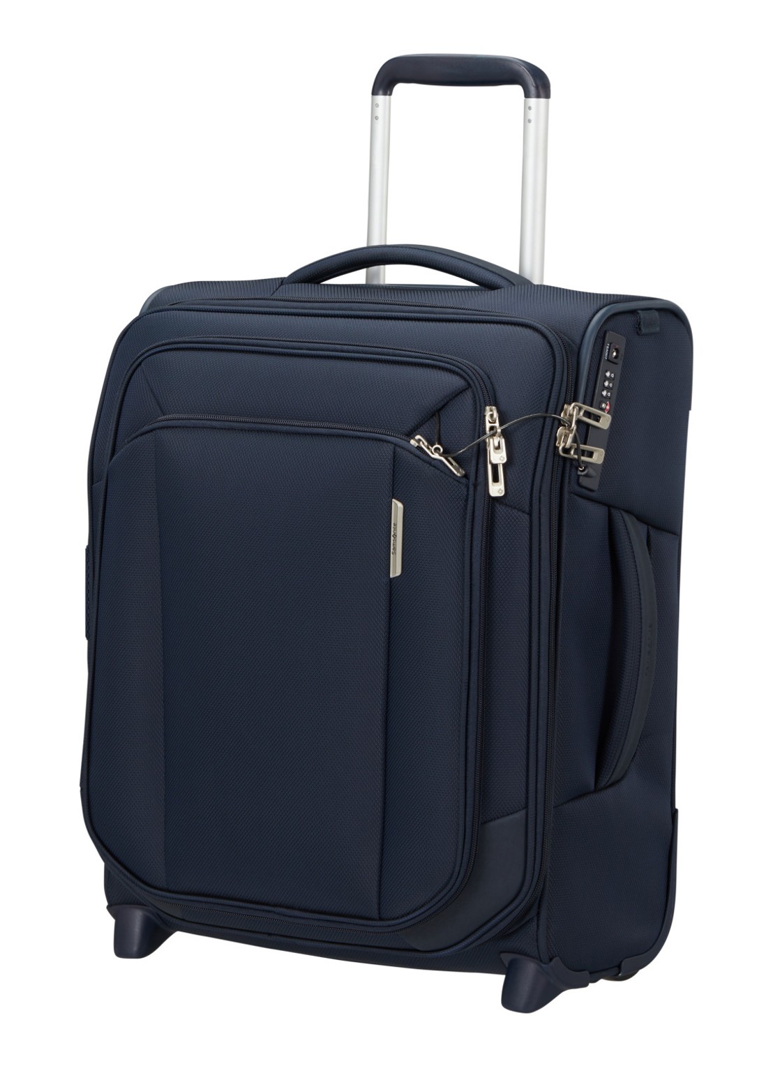 Samsonite Respark trolley 55 cm - voorkant 2 donkerblauw