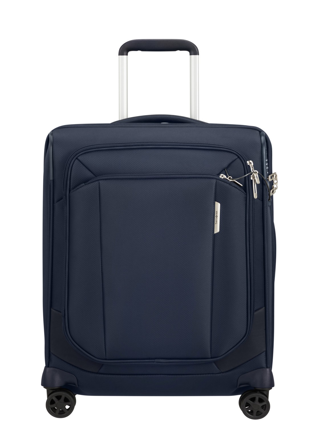 Samsonite Respark vergrootbare spinner 55 cm - voorkant donkerblauw