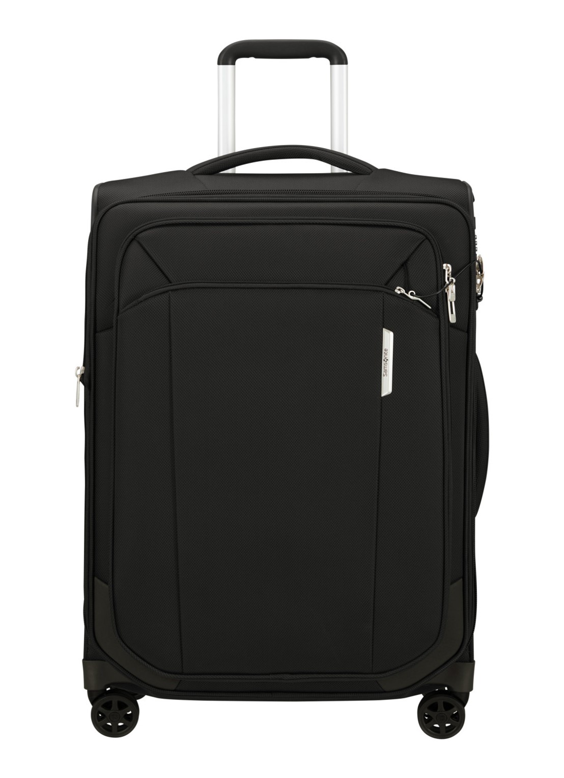 Samsonite Respark vergrootbare spinner 67 cm - voorkant 5 zwart