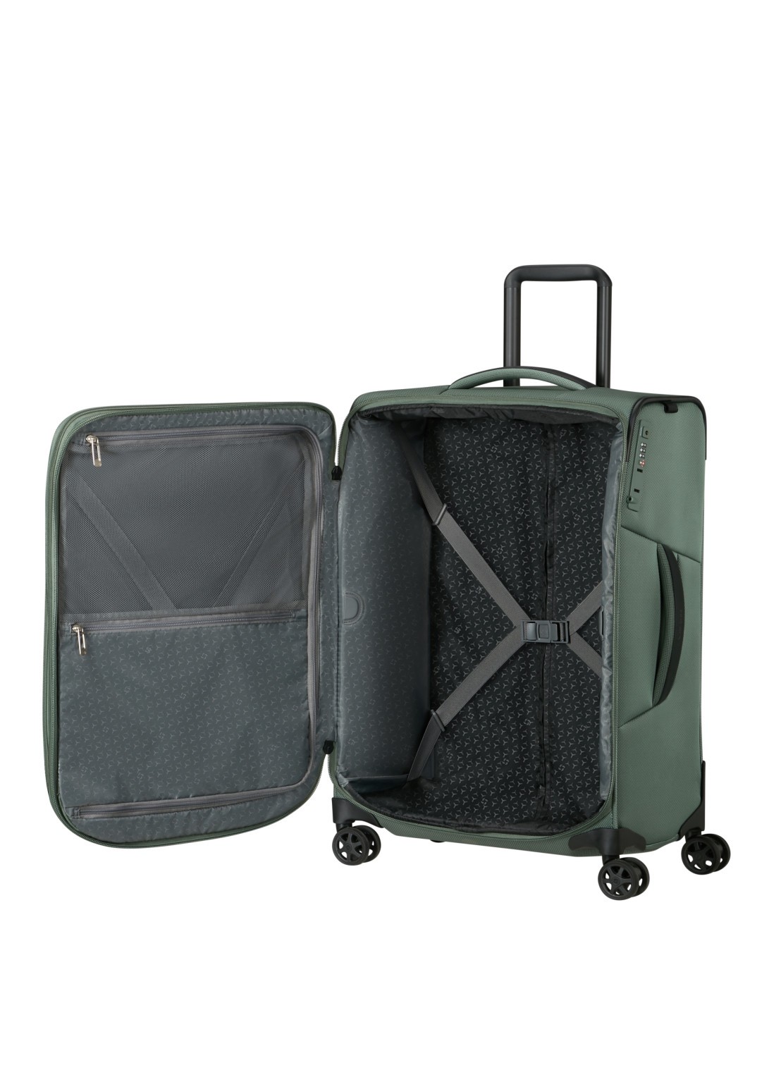 Samsonite Respark vergrootbare spinner 67 cm - achterkant lichtgroen