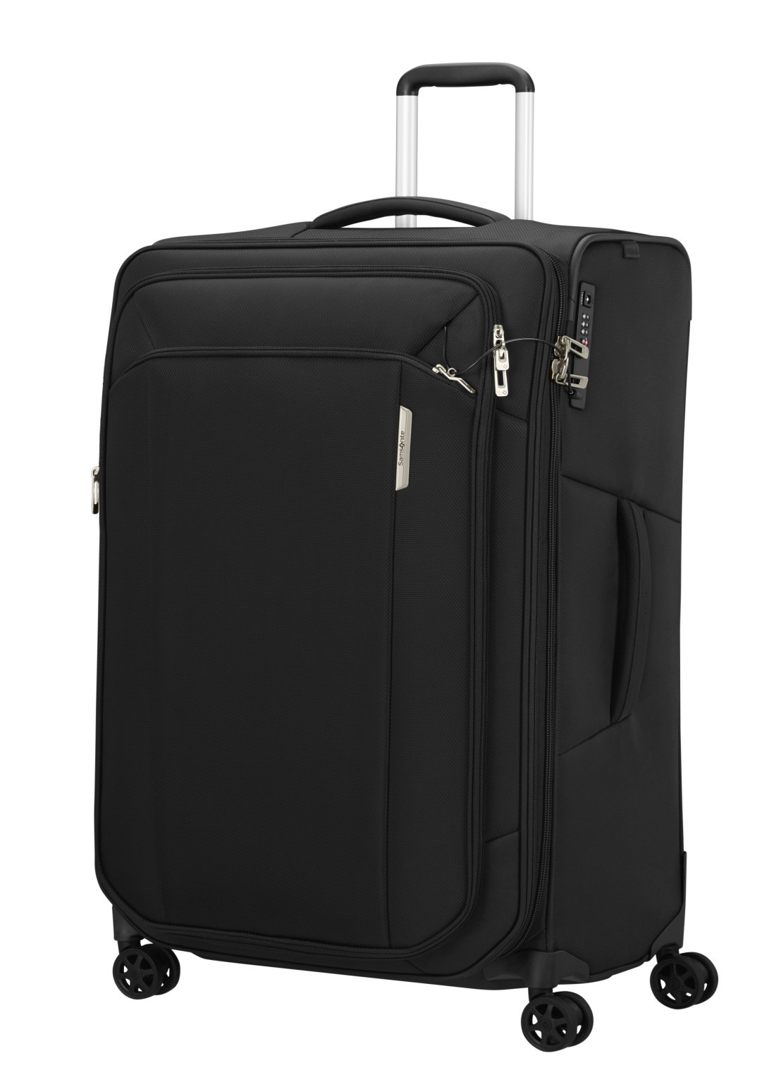 Samsonite Respark vergrootbare spinner 79 cm - voorkant 5 zwart