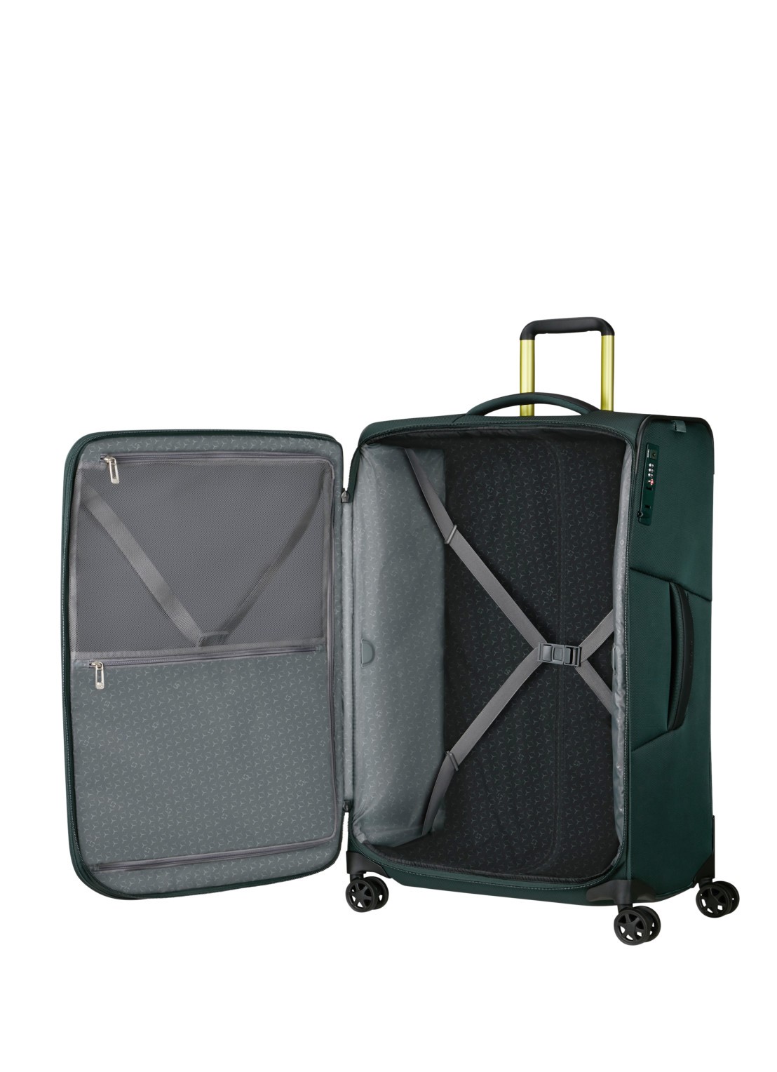 Samsonite Respark vergrootbare spinner 79 cm - voorkant 5 dark teal / donkergroen
