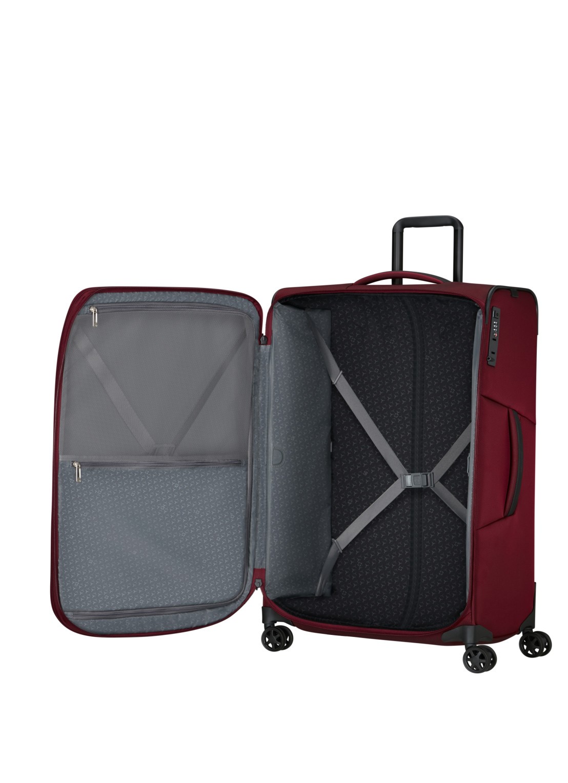 Samsonite Respark vergrootbare spinner 79 cm - achterkant 4 bordeauxrood