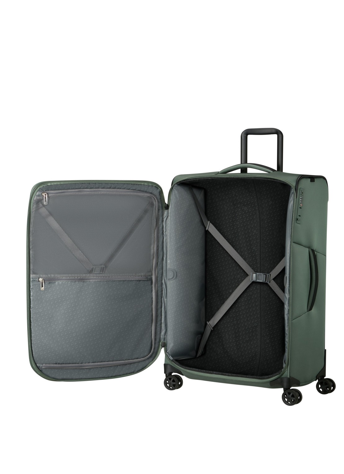 Samsonite Respark vergrootbare spinner 79 cm - achterkant 3 lichtgroen
