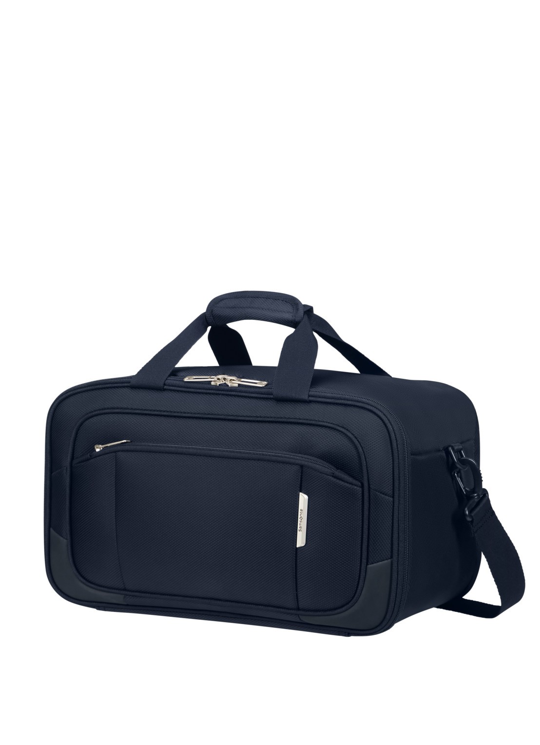 Samsonite Respark weekendtas met afneembare schouderriem - voorkant 2 midnight blue