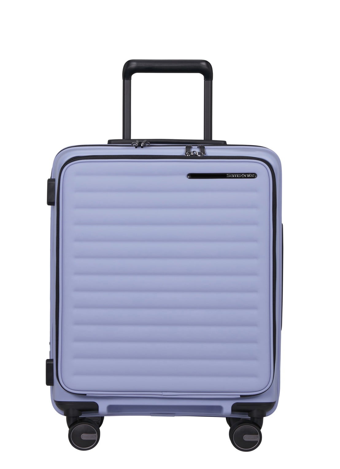 Samsonite Restackd Easy Access vergrootbare spinner 55 cm - voorkant 2 lavendel