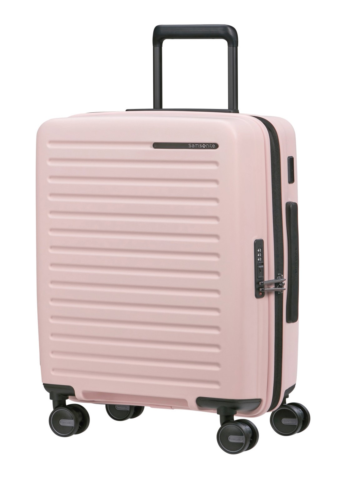 Samsonite Restackd spinner 55 cm - voorkant 2 roze