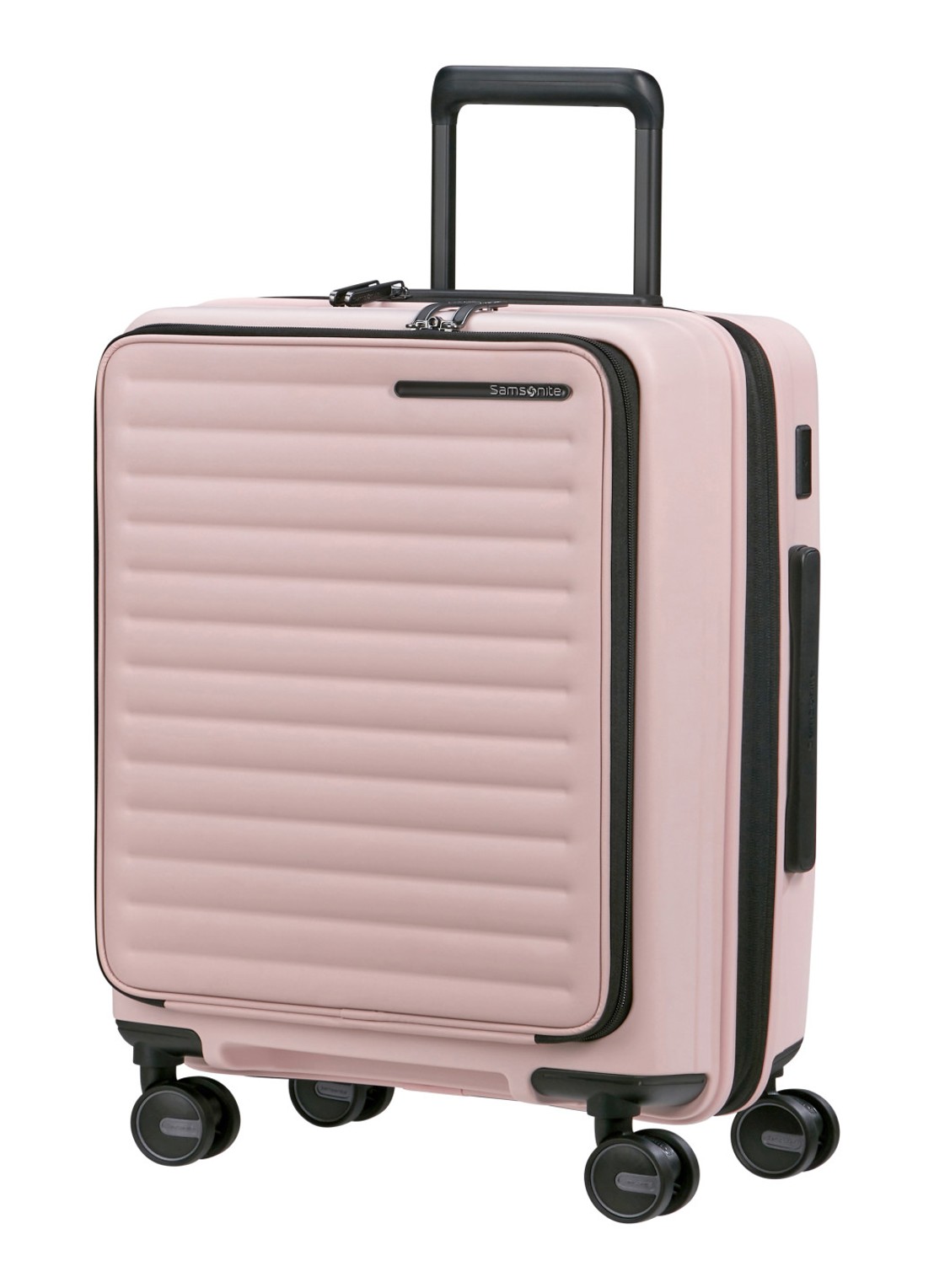 Samsonite Restackd spinner 55 cm - voorkant 4 roze
