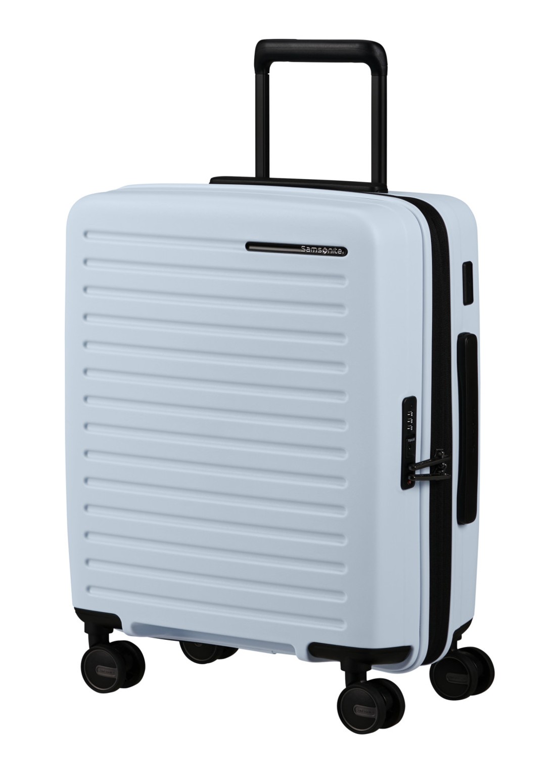 Samsonite Restackd spinner 55 cm - detail 2 glacier / lichtblauw