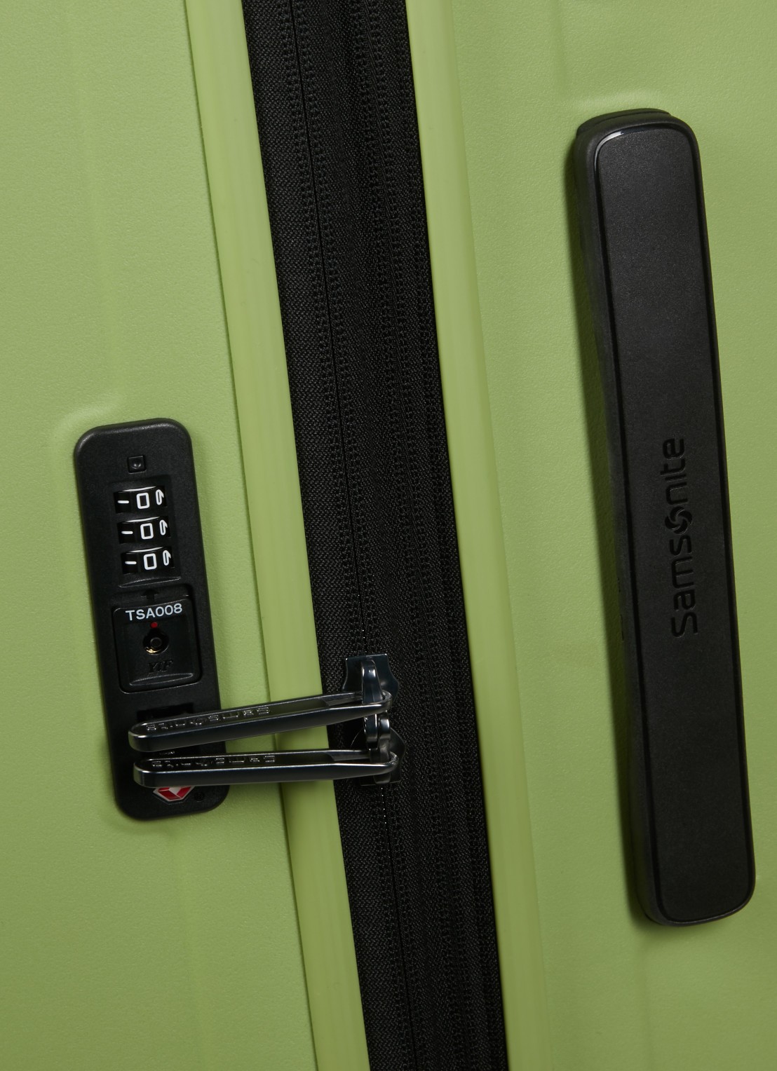 Samsonite Restackd spinner 55 cm - detail groen