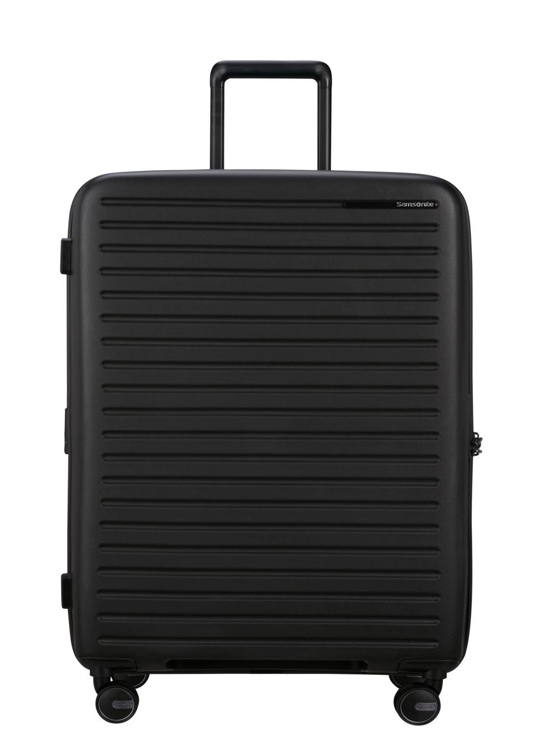 Samsonite Restackd spinner 75 cm - voorkant 3 zwart