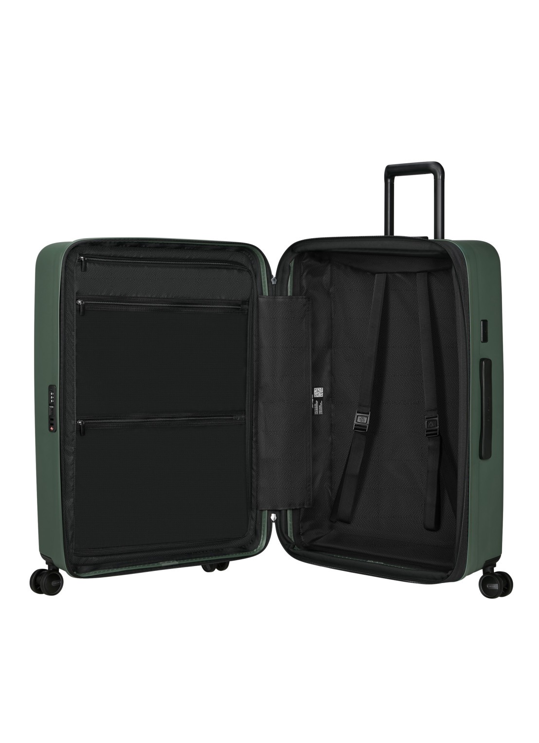 Samsonite Restackd spinner 75 cm - achterkant 5 donkergroen