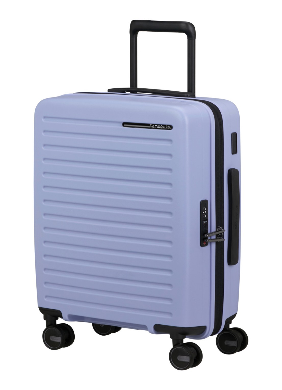 Samsonite Restackd vergrootbare spinner 55 cm - voorkant 3 lavendel