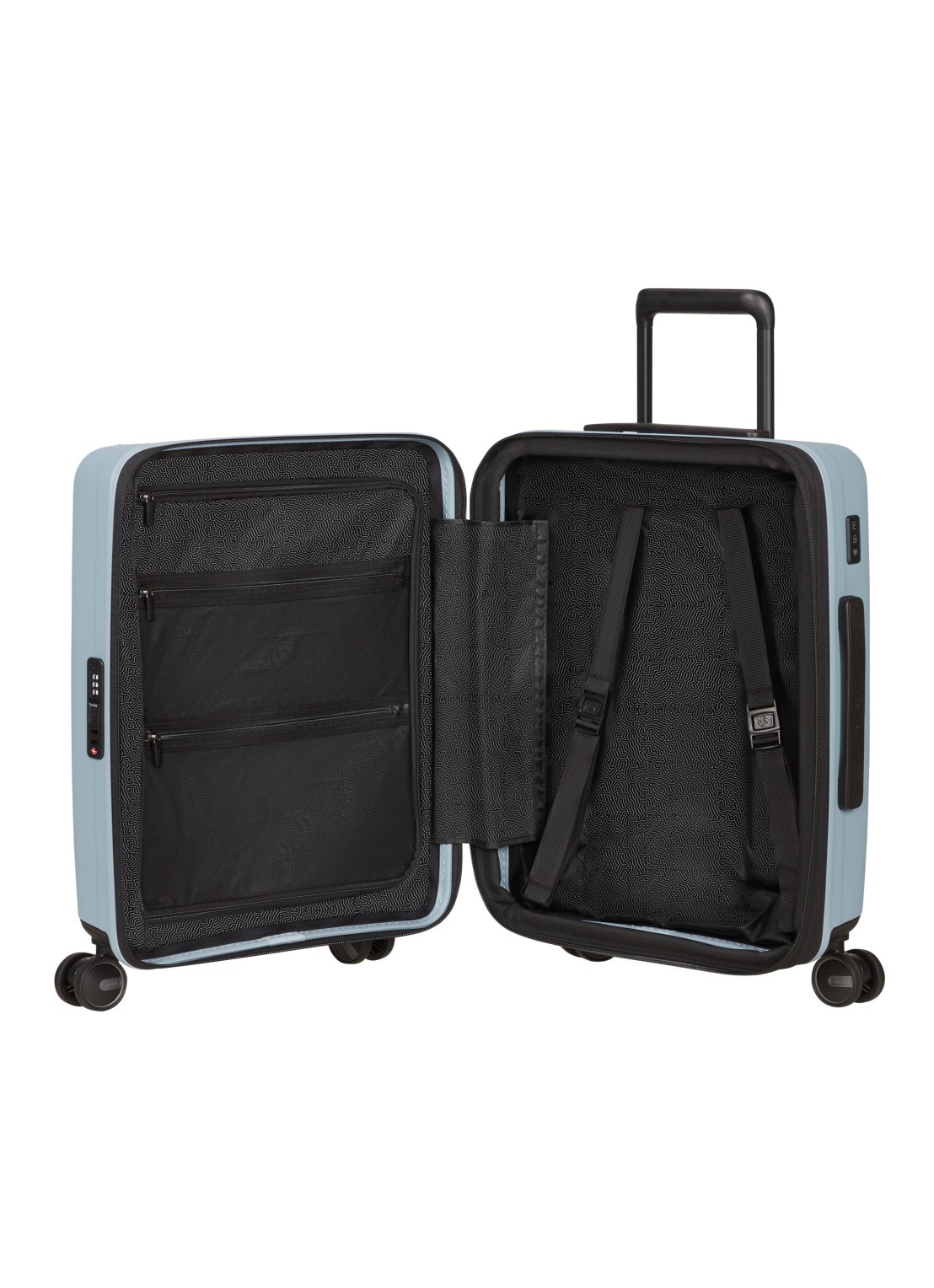 Samsonite Restackd vergrootbare spinner 55 cm - detail blauw