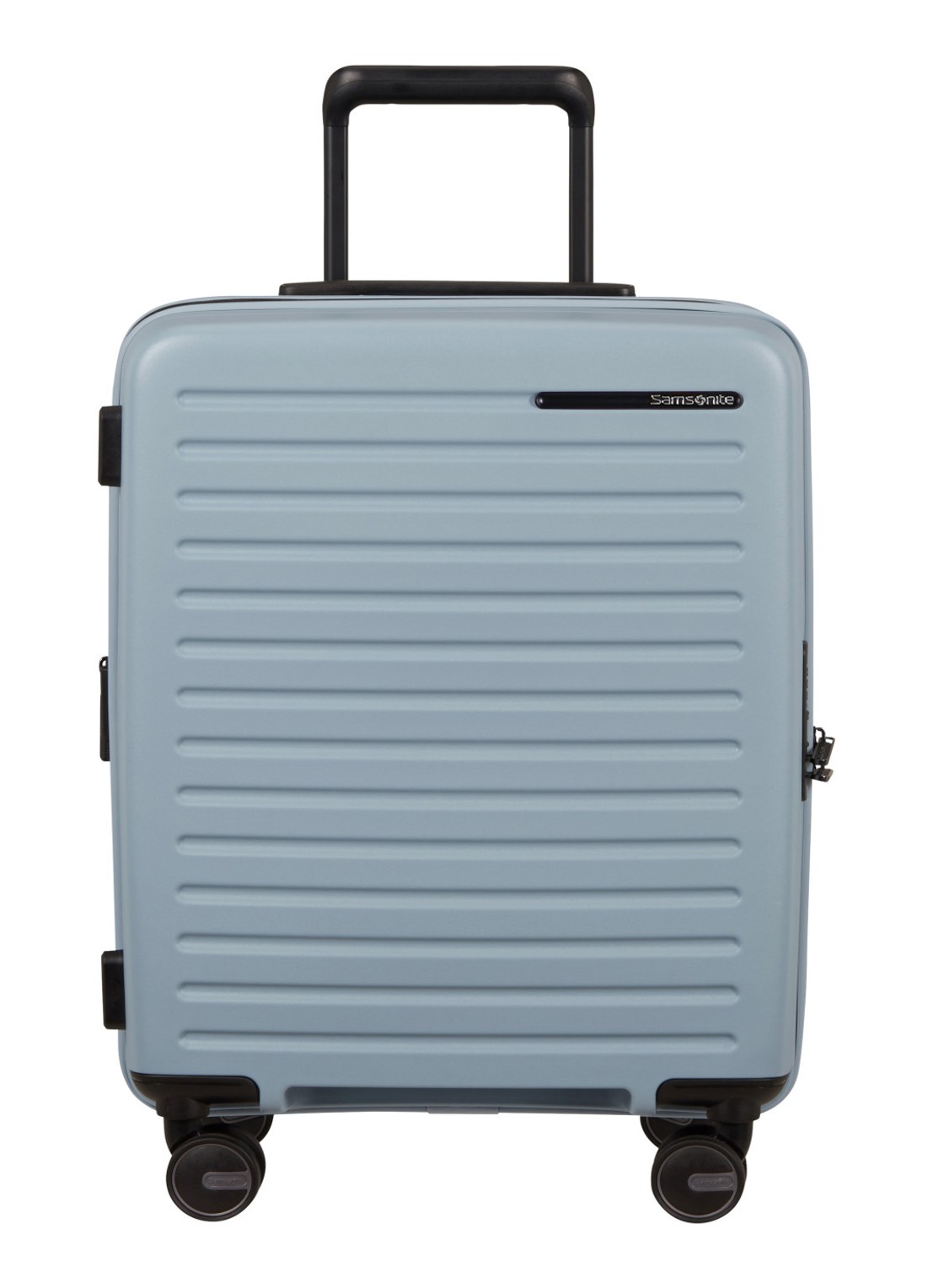 Samsonite Restackd vergrootbare spinner 55 cm - voorkant 4 blauw
