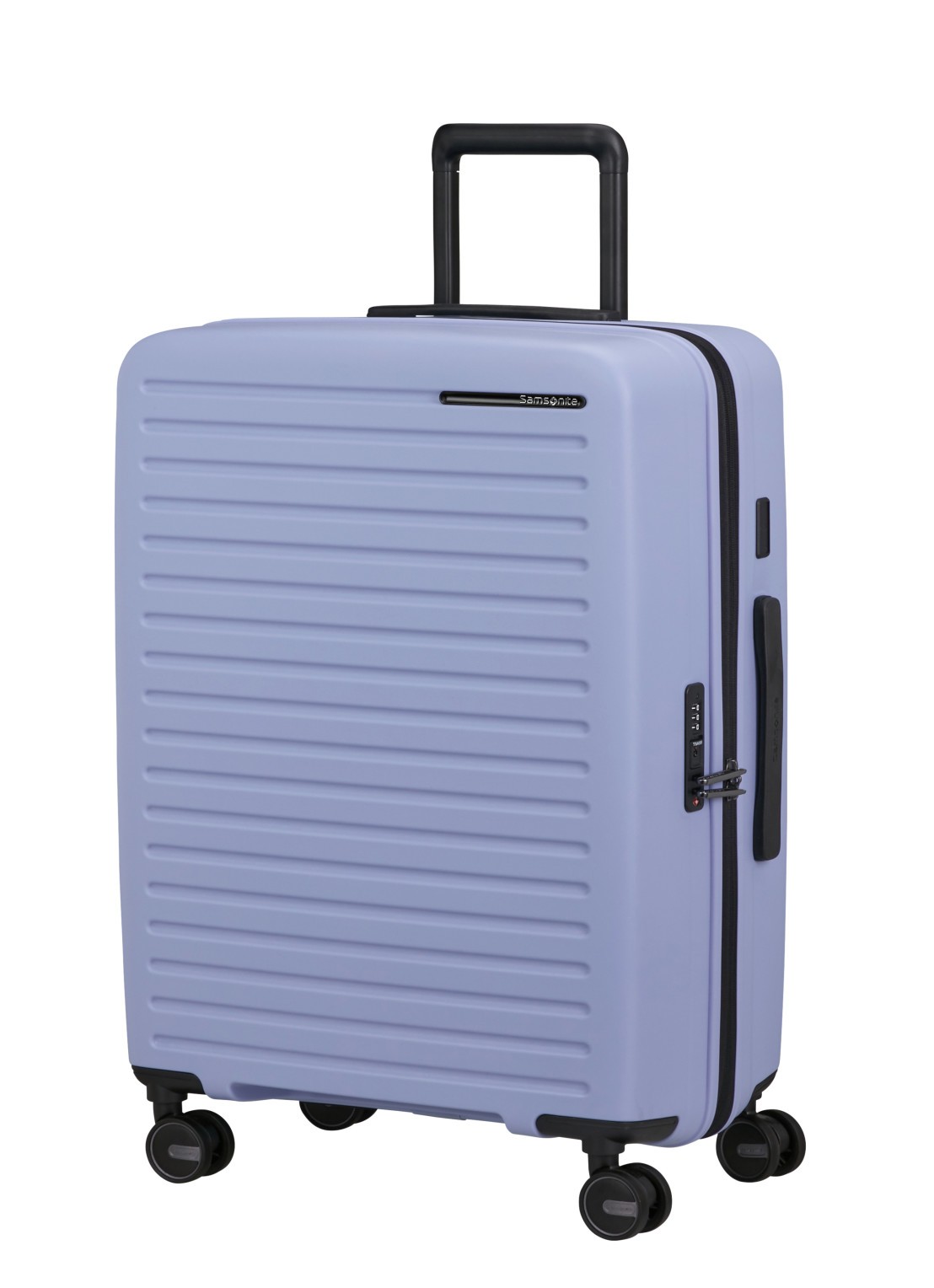 Samsonite Restackd vergrootbare spinner 68 cm - voorkant 2 lavendel