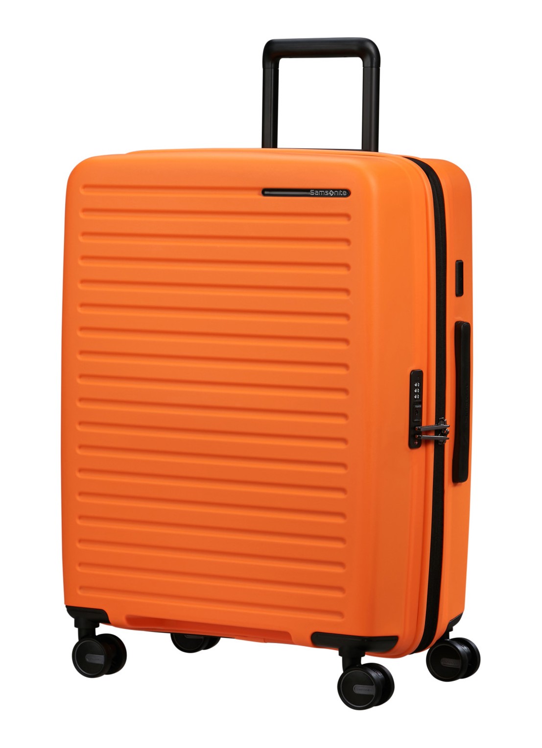 Samsonite Restackd vergrootbare spinner 68 cm - voorkant 2 oranje
