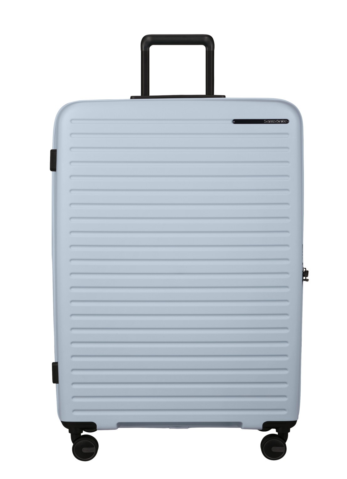 Samsonite Restackd vergrootbare spinner 81 cm - voorkant blauwgrijs