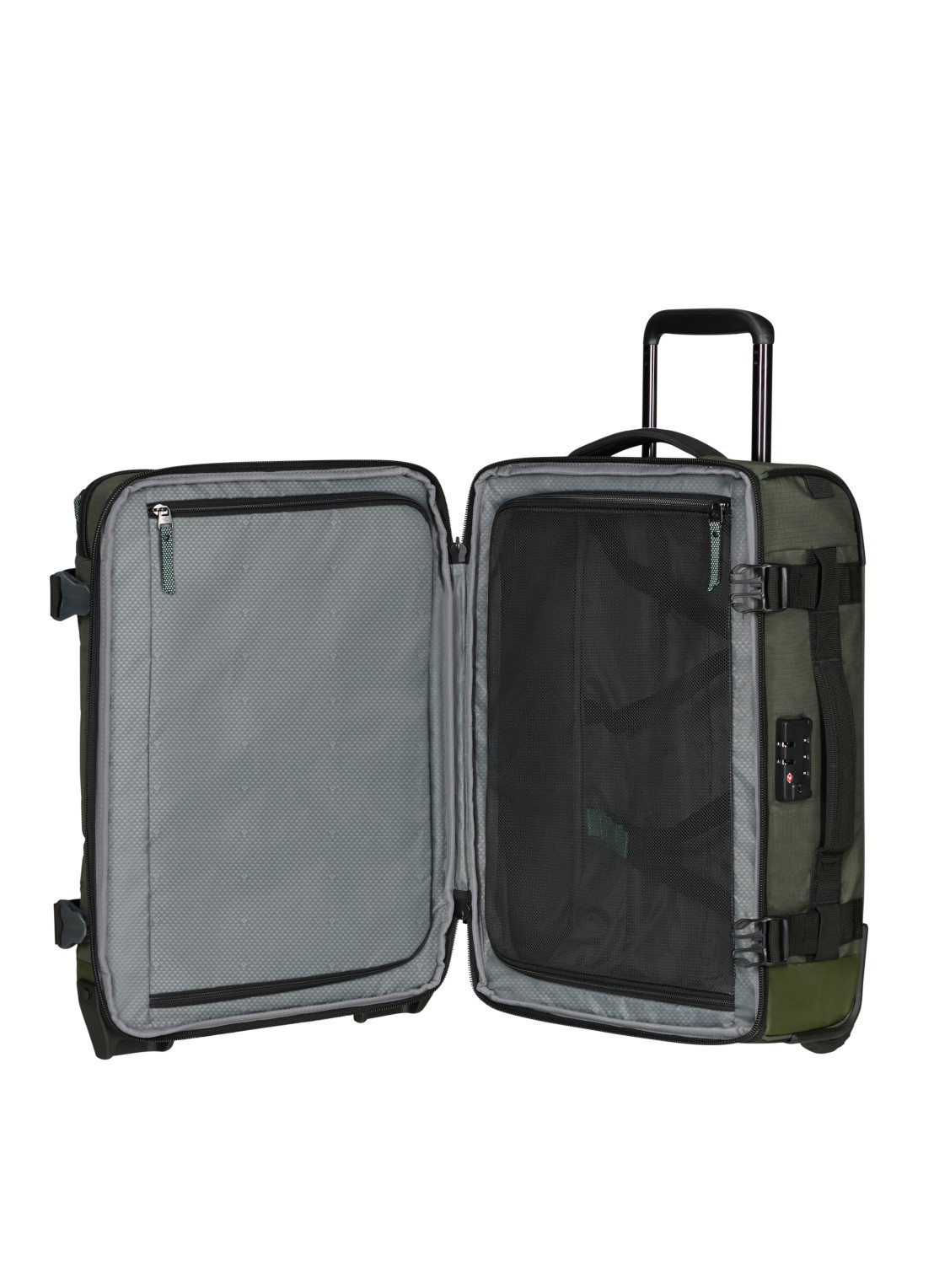 Samsonite Roadseeker Duffle/Backpack trolley  55 cm - voorkant 2 dark olive / olijfgroen