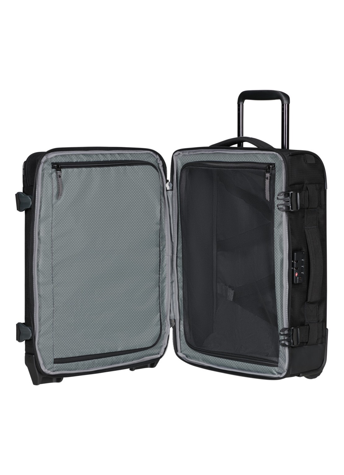 Samsonite Roadseeker Duffle/Backpack trolley  55 cm - voorkant 2 deep black / zwart