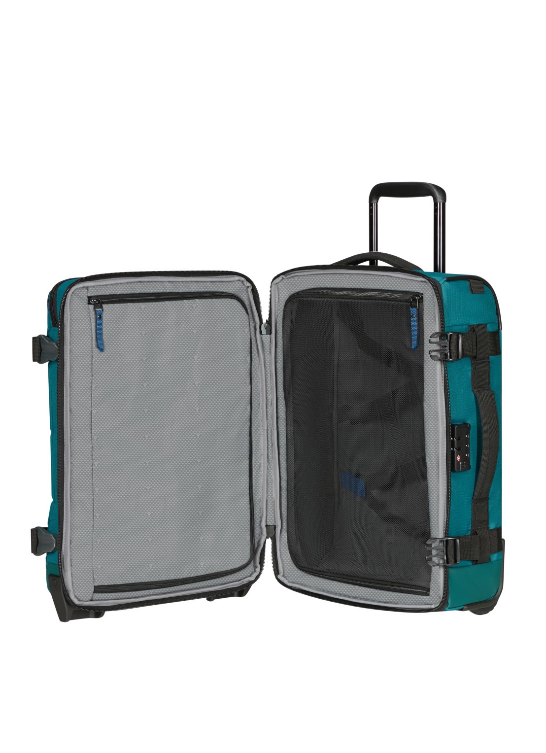 Samsonite Roadseeker Duffle/Backpack trolley 55 cm - voorkant 2 deep teal / zeegroen