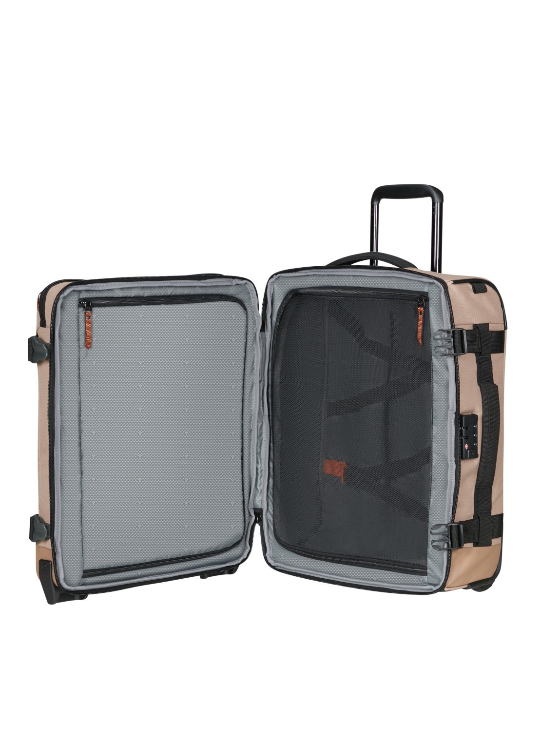 Samsonite Roadseeker Duffle/Backpack trolley 55 cm - voorkant 3 dune / donkerbeige