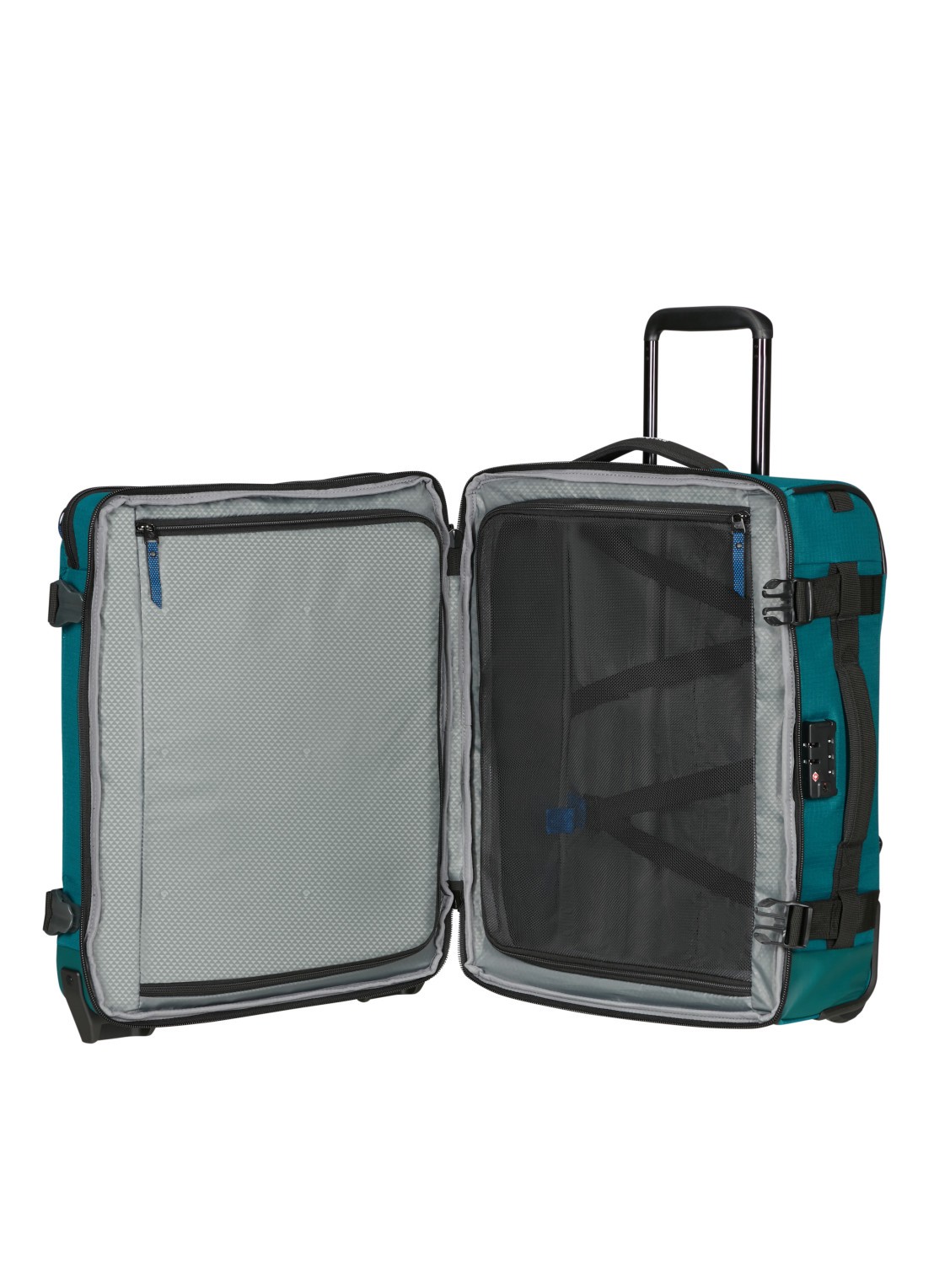 Samsonite Roadseeker Duffle/Backpack trolley 55 cm - voorkant 6 deep teal / zeegroen