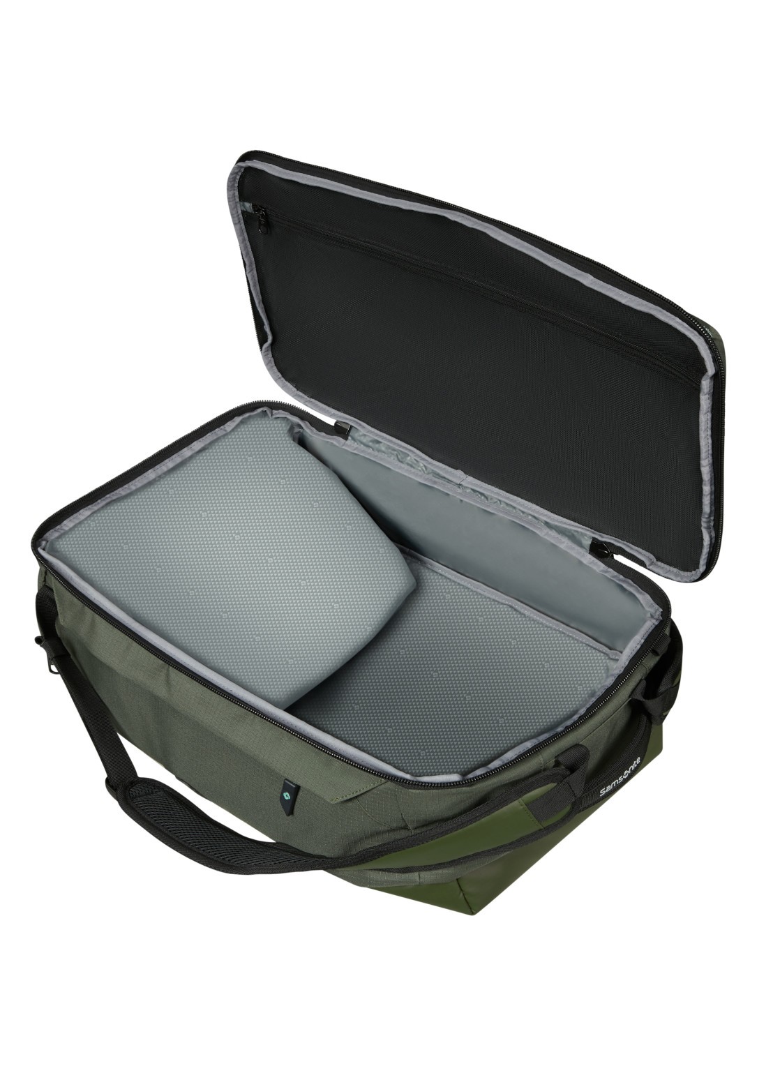 Samsonite Roadseeker Duffle S rugzak  - achterkant 5 dark olive / olijfgroen