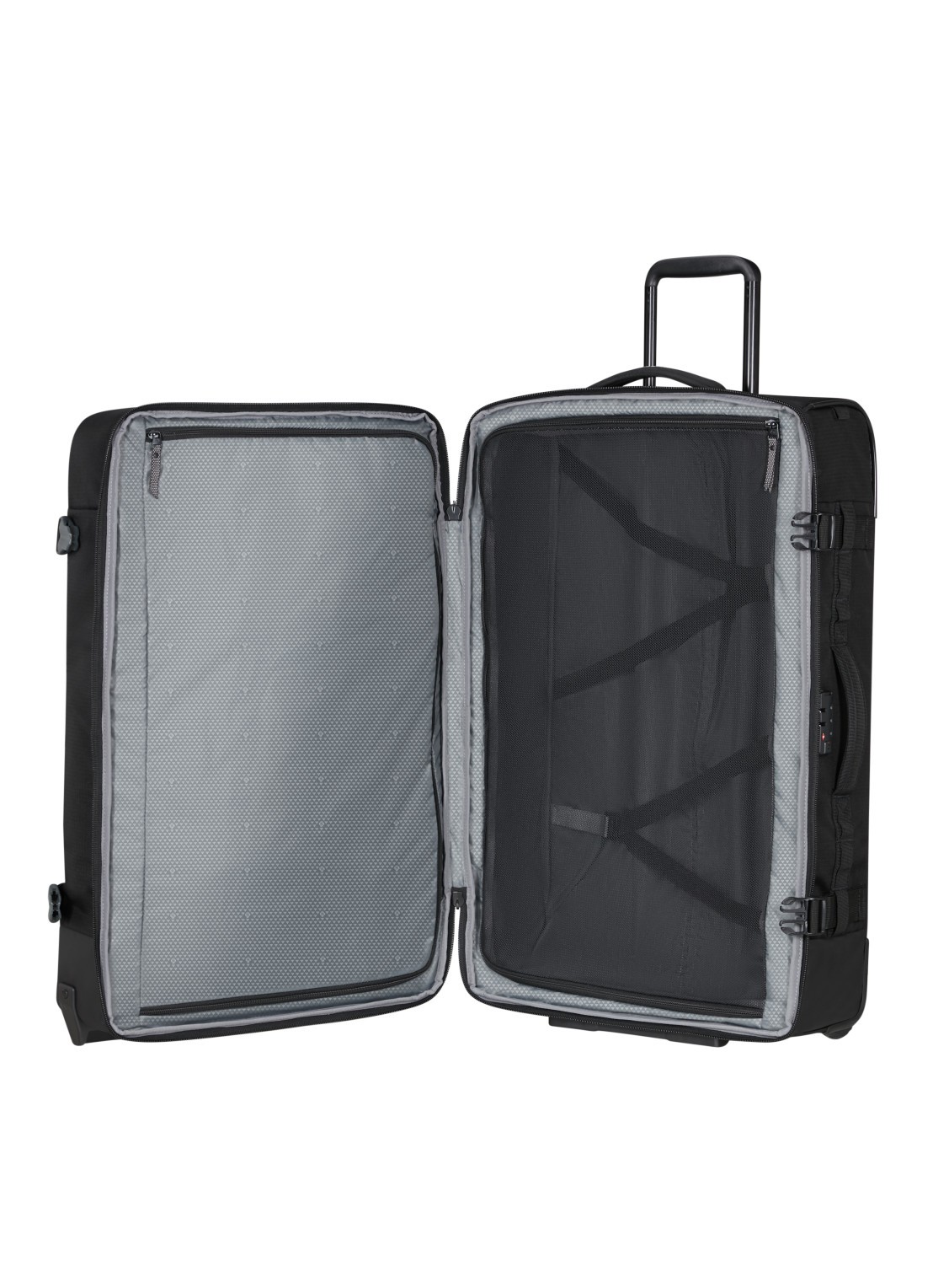 Samsonite Roadseeker Duffle trolley 79 cm - voorkant 2 deep black / zwart