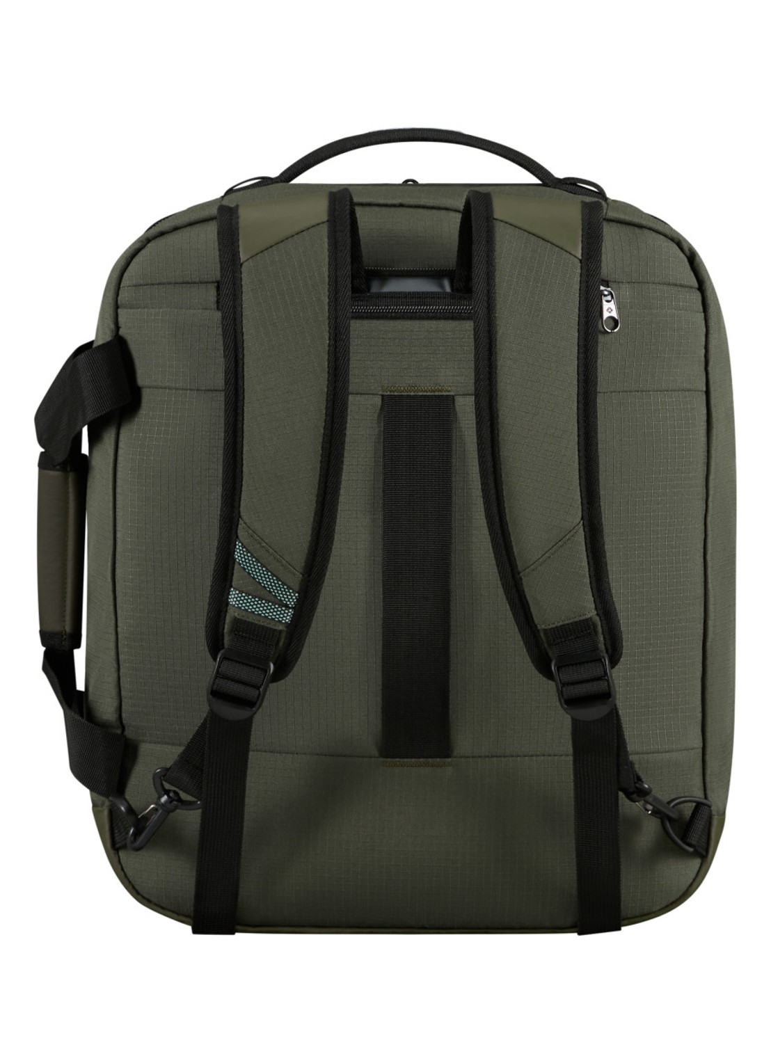 Samsonite Roadseeker Duffle Underseater rugzak  - achterkant dark olive / olijfgroen