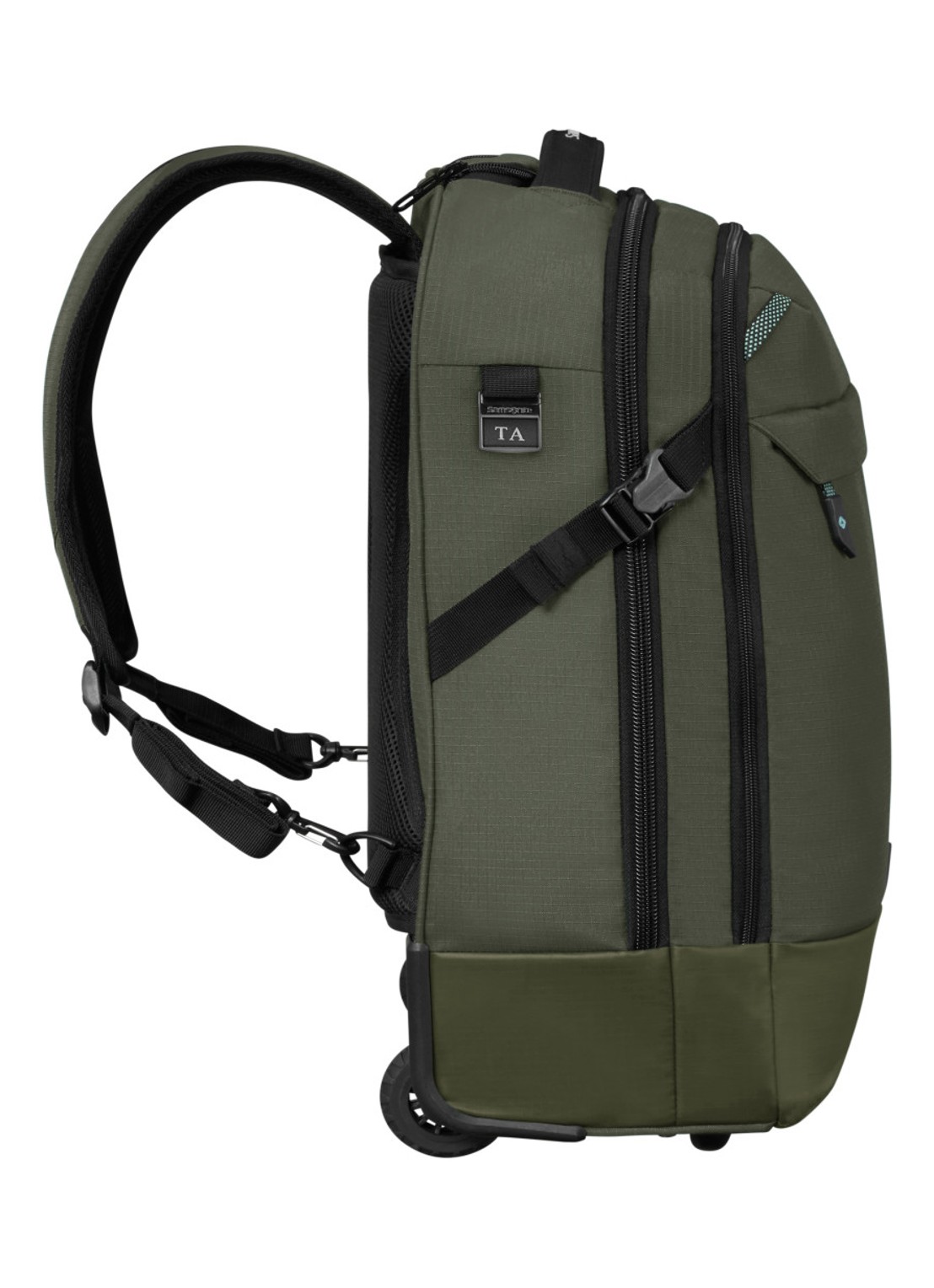 Samsonite Roadseeker Laptop/Backpack trolley met 17,3 inch laptopvak - detail 3 dark olive / olijfgroen