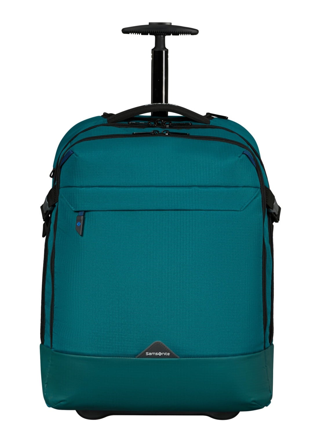 Samsonite Roadseeker Laptop/Backpack trolley met 17,3 inch laptopvak - voorkant deep teal / zeegroen