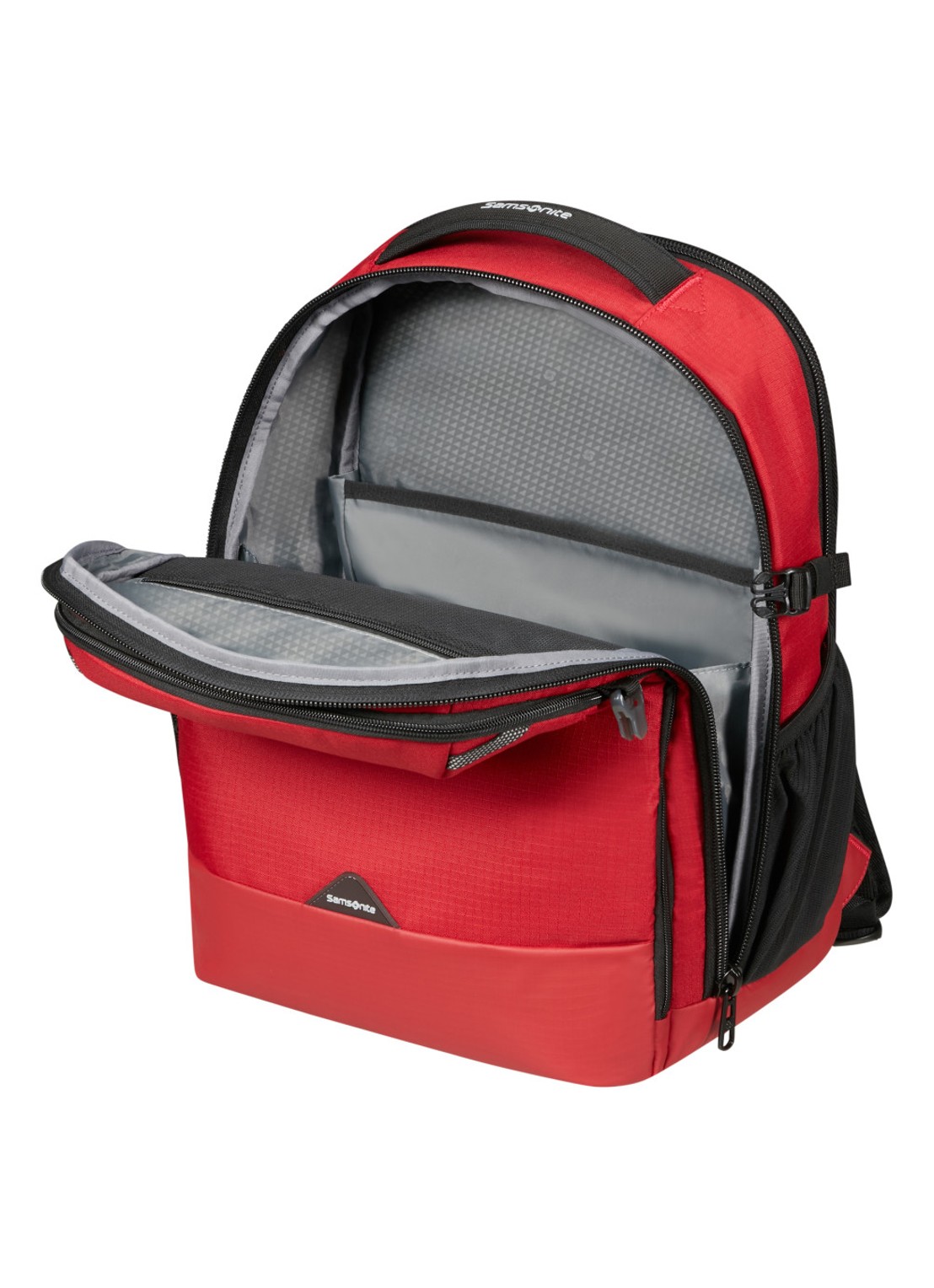 Samsonite Roadseeker laptoprugzak met 15,6 inch laptopvak - voorkant 5 brick red / rood
