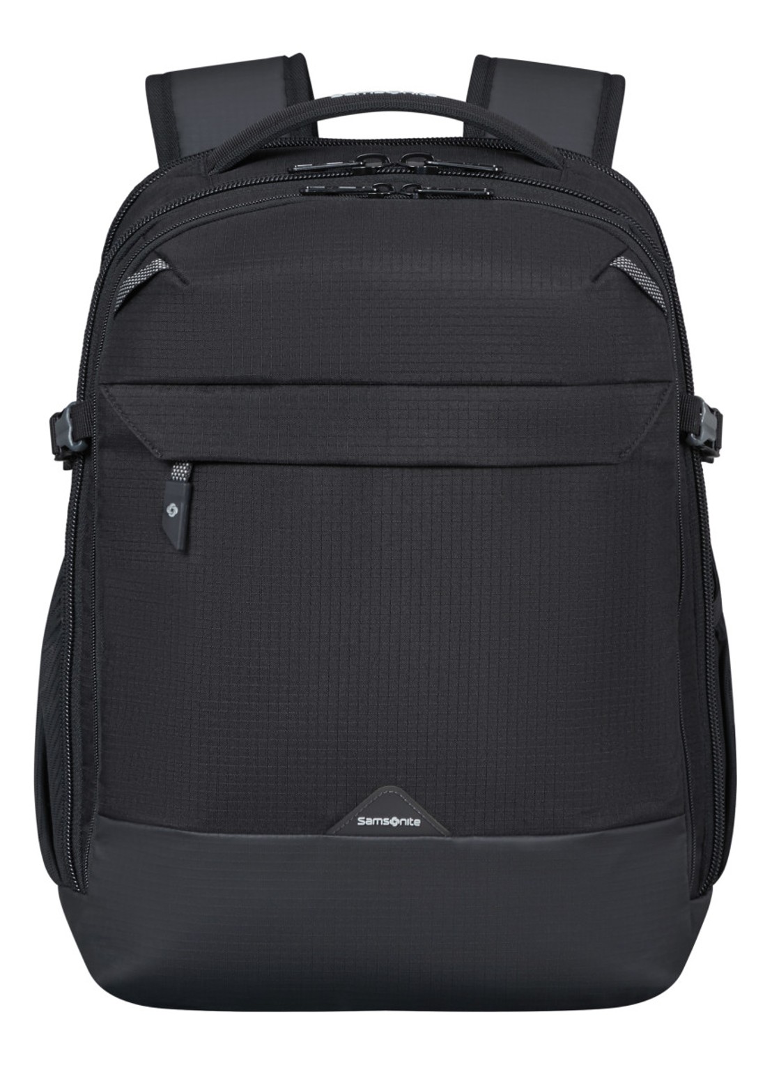 Samsonite Roadseeker laptoprugzak met 15,6 inch laptopvak - voorkant 2 deep black / zwart