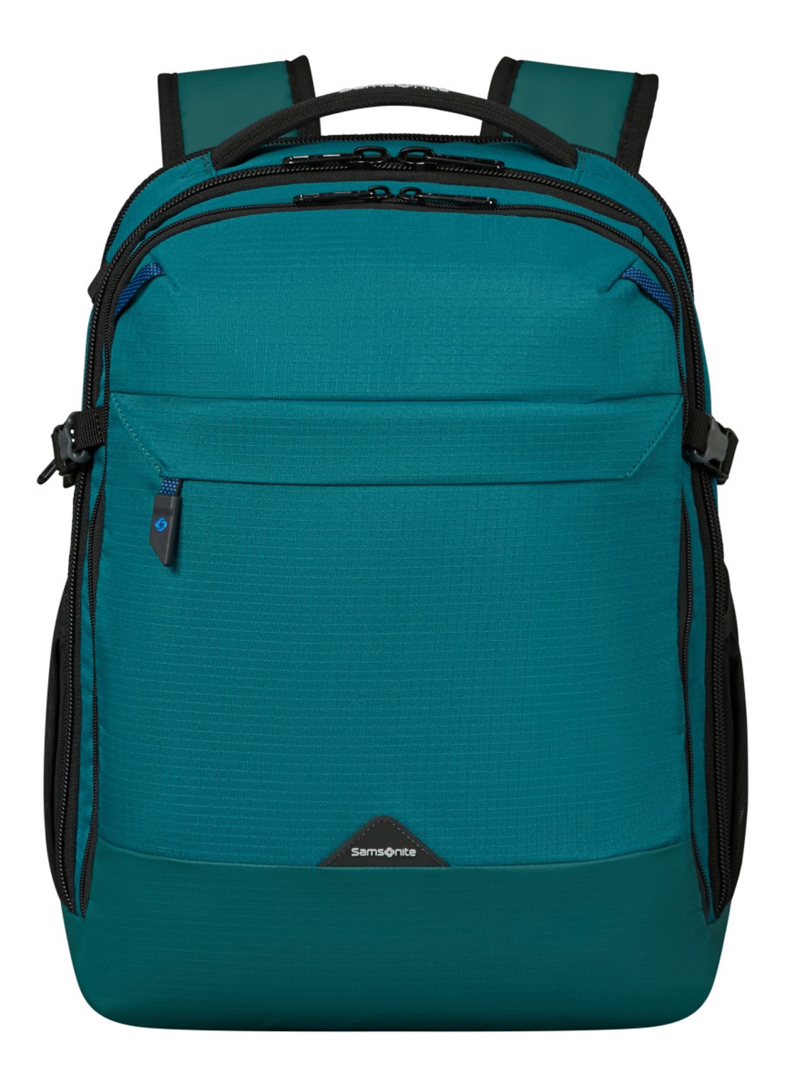 Samsonite Roadseeker laptoprugzak met 15,6 inch laptopvak - voorkant deap teal / zeegroen