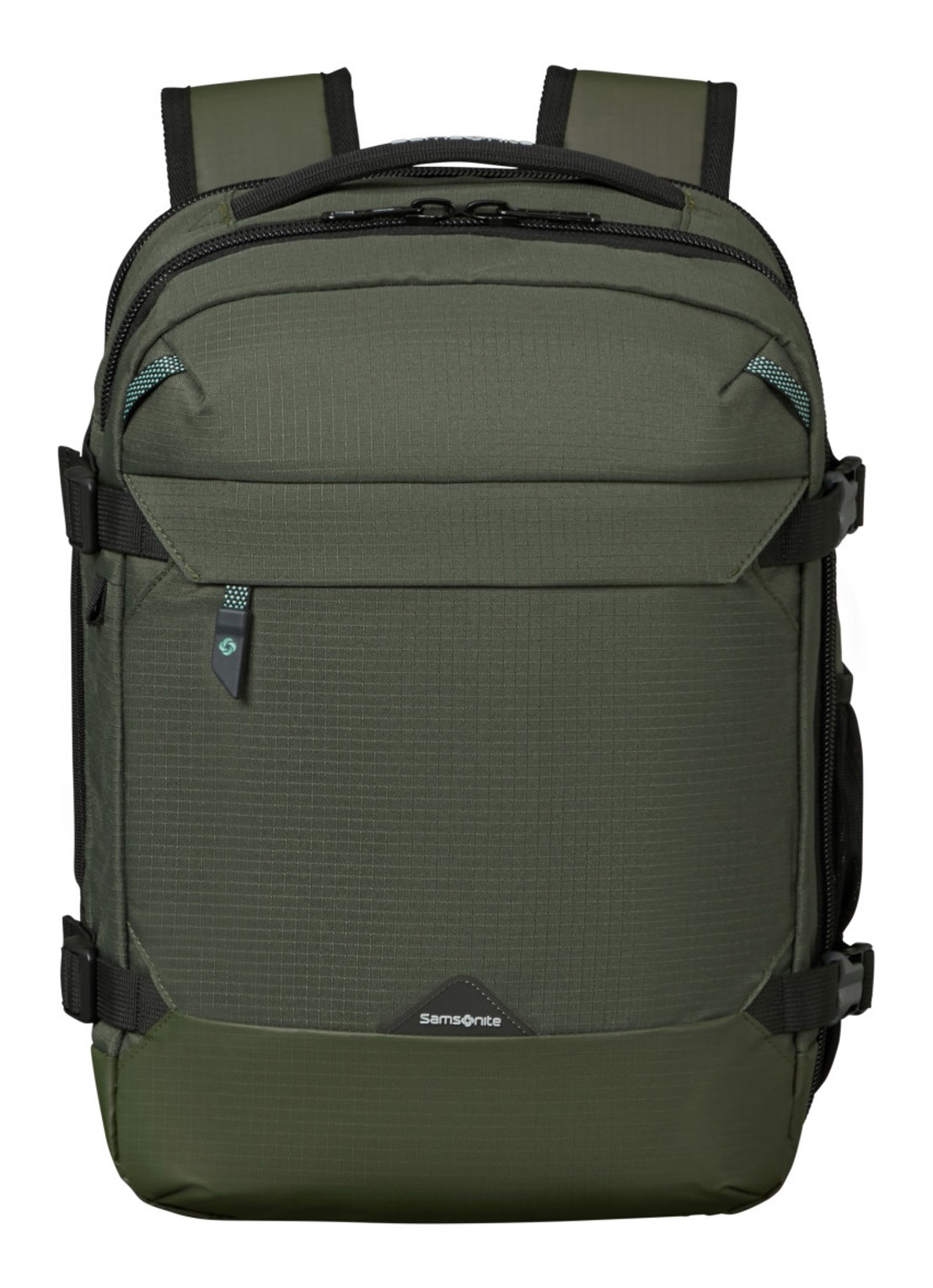 Samsonite Roadseeker Travel rugzak met 14 inch laptopvak - voorkant 4 dark olive / olijfgroen