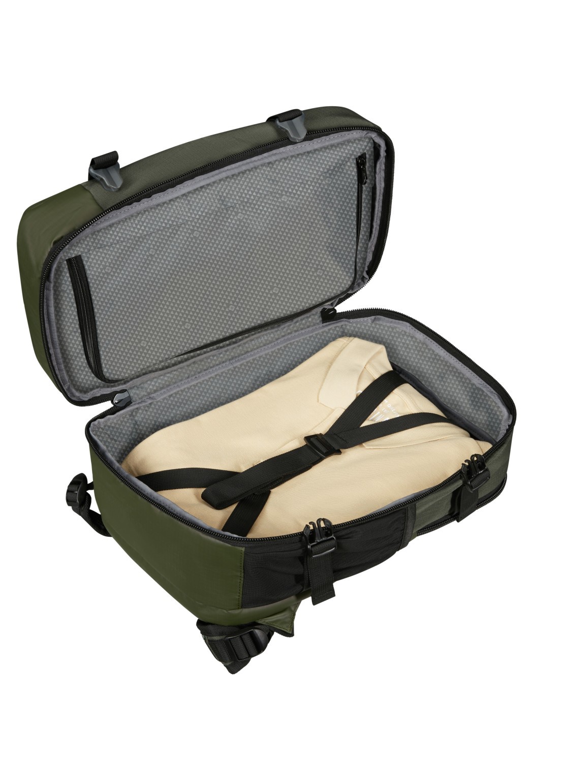 Samsonite Roadseeker Travel rugzak met 14 inch laptopvak - voorkant 5 dark olive / olijfgroen