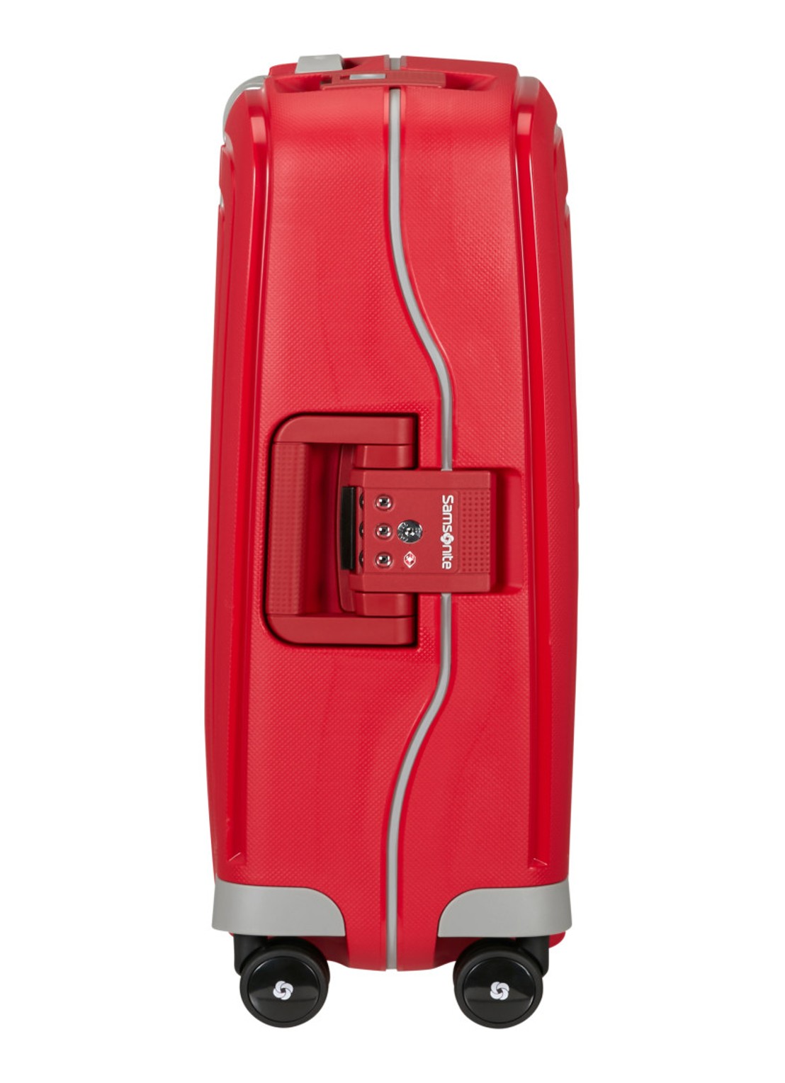 Samsonite S'Cure spinner 55 cm - detail 2 steenrood