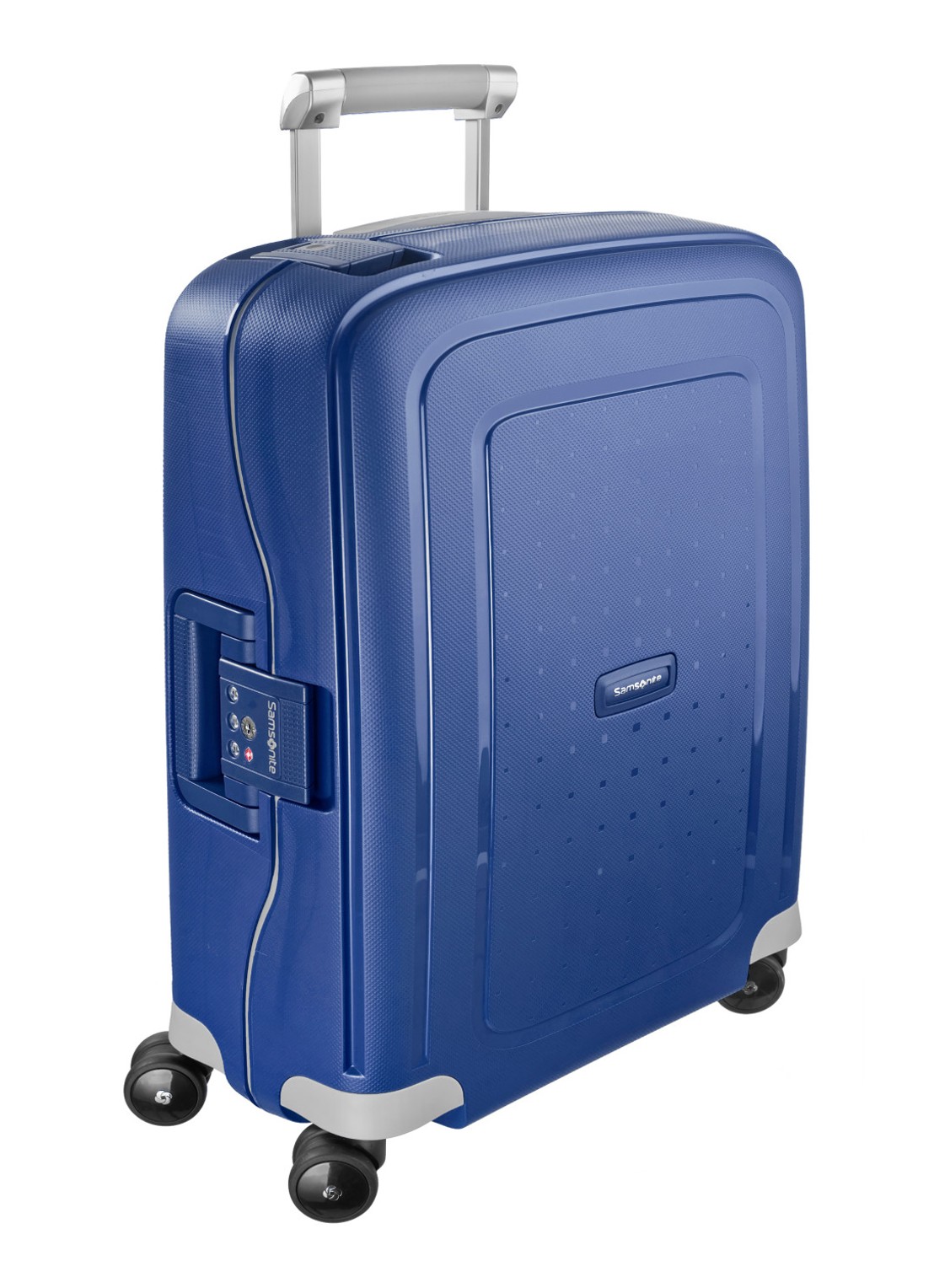 Samsonite S'Cure spinner 55 cm - detail donkerblauw