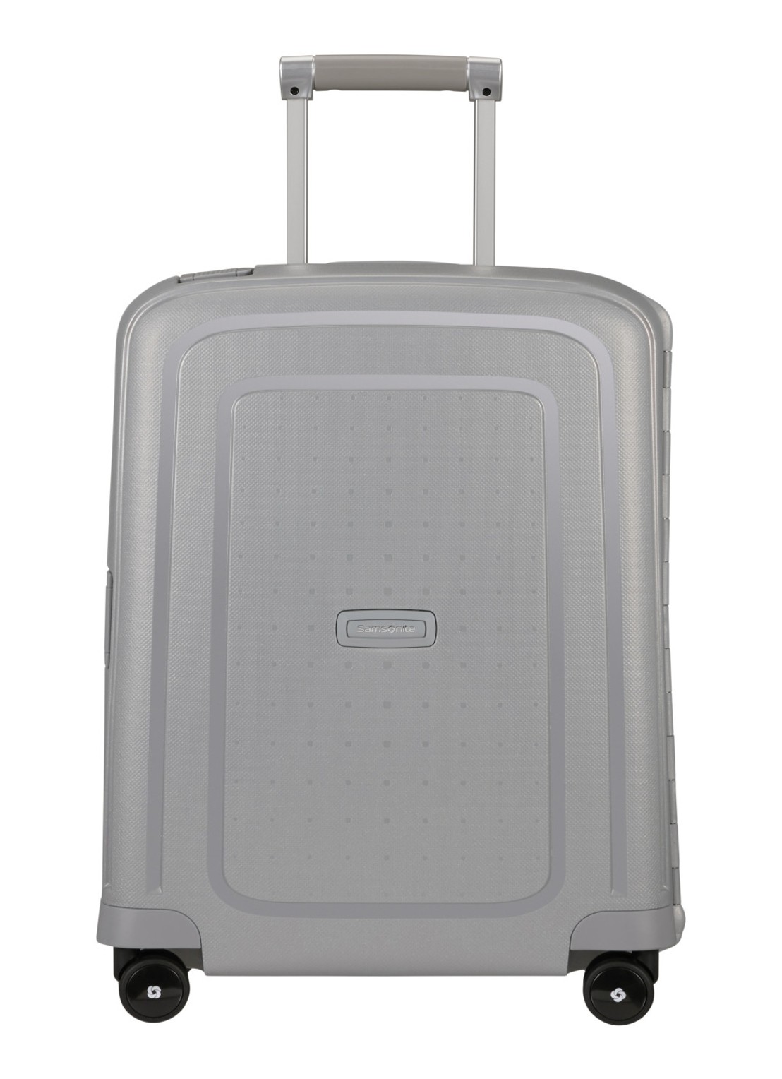 Samsonite S'Cure spinner 55 cm - voorkant zilver