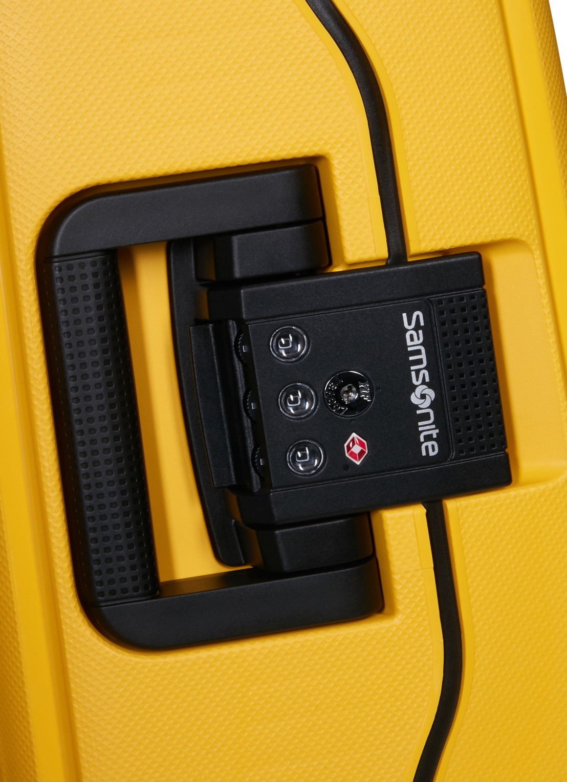 Samsonite S'Cure spinner 55 cm - detail 4 geel