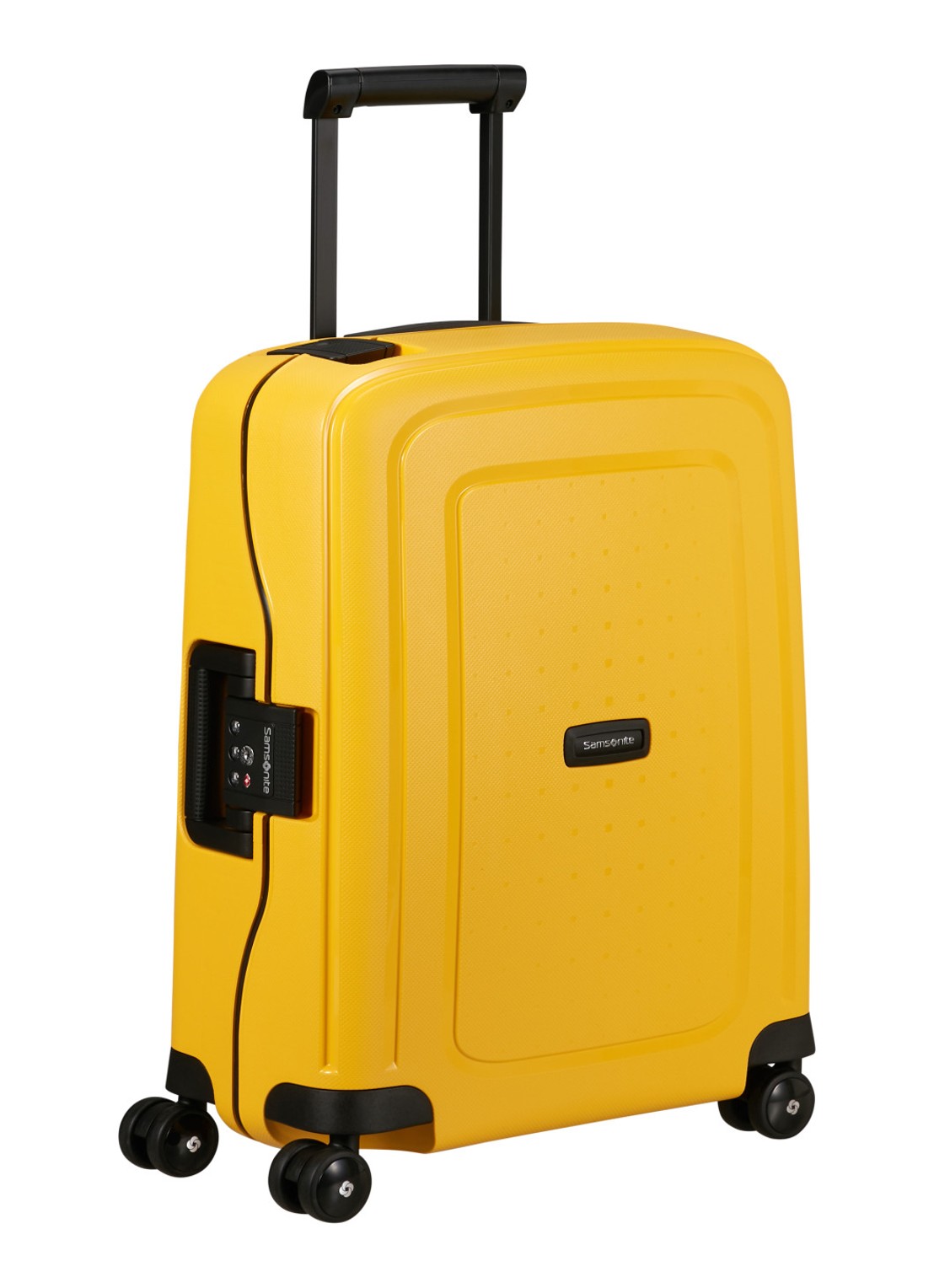 Samsonite S'Cure spinner 55 cm - voorkant 2 geel